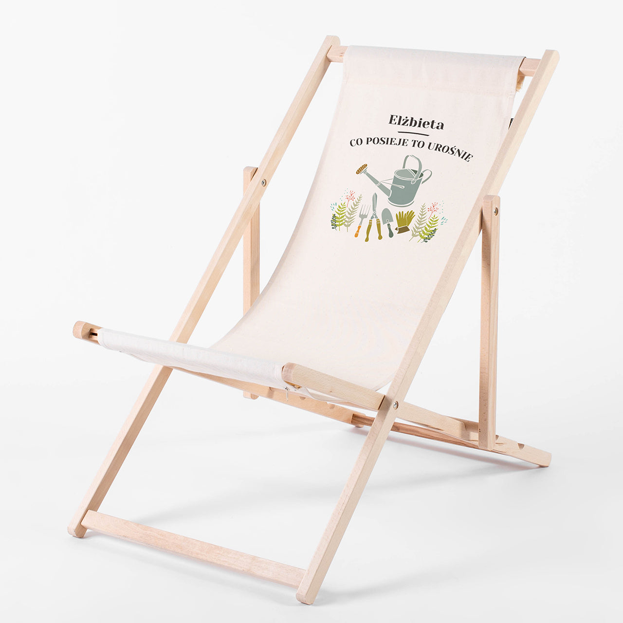 Leżak z dedykacją - prezent dla ogrodnika leżak ogrodowy prezent dla działkowca leżak personalizowany