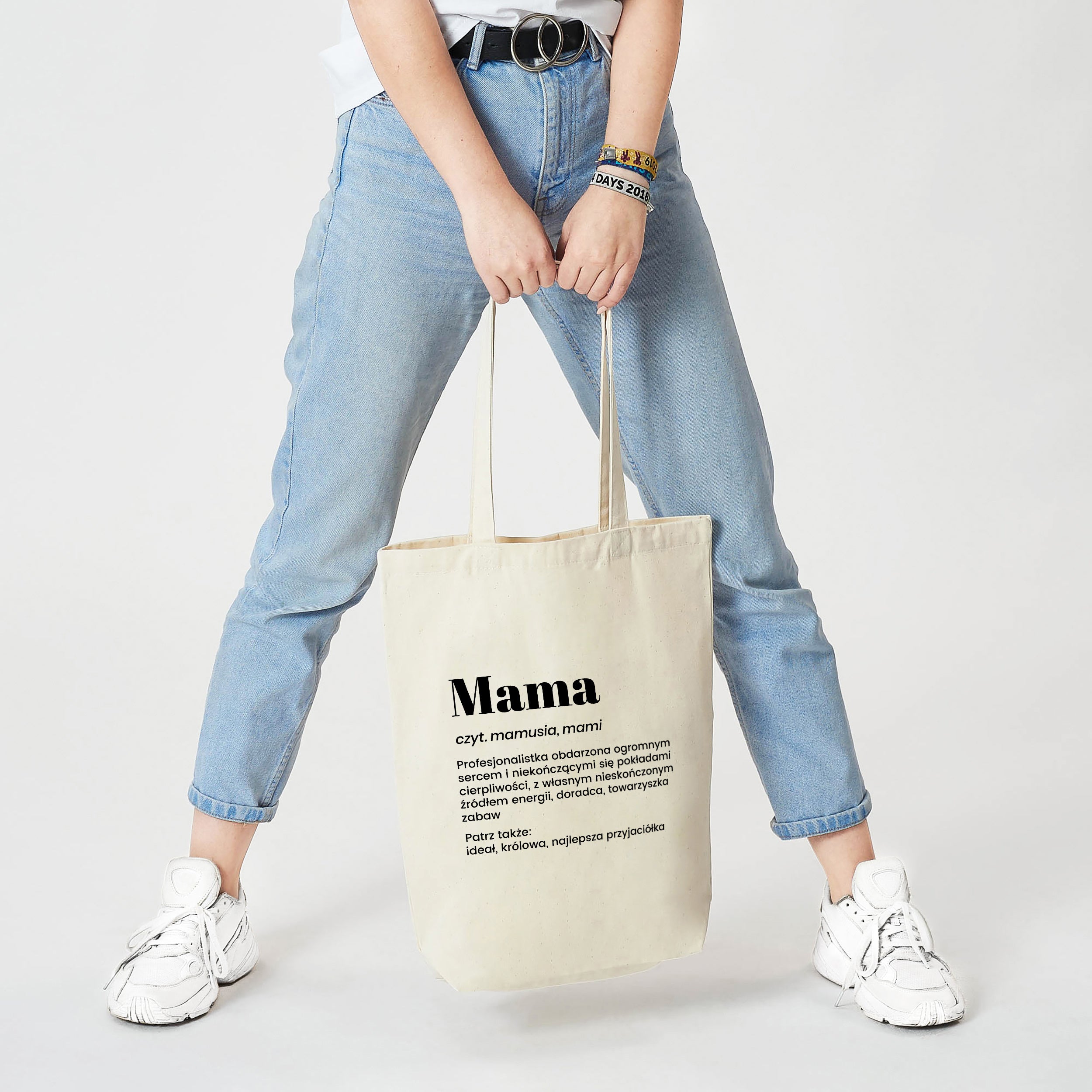 Personalizowana torba bawełniana - praktyczny prezent dla mamy torba dla mamy torba na dzień mamy 