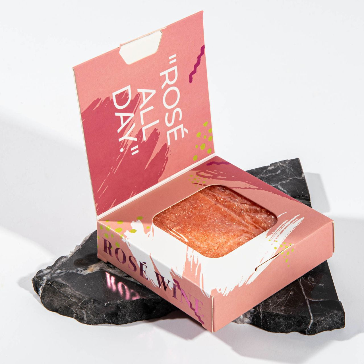 Peeling w kostce dla niej - rose wine