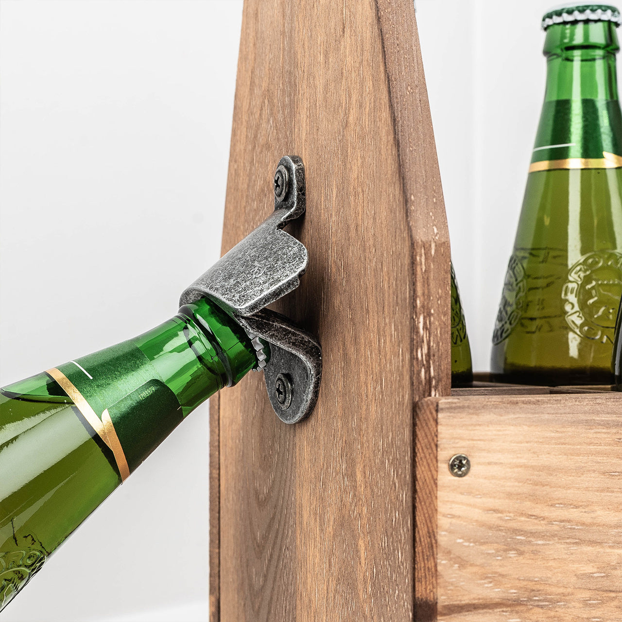 Gravierter Bierträger mit Flaschenöffner DEIN TEXT