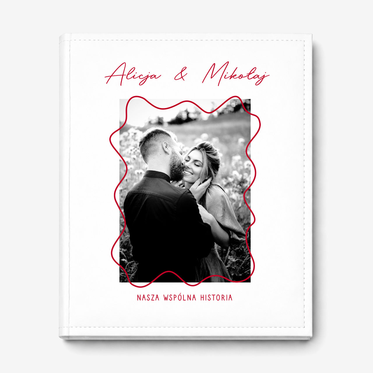 Romantyczny album dla pary personalizowany prezent dla pary na rocznicę ślubu związku walentynki 