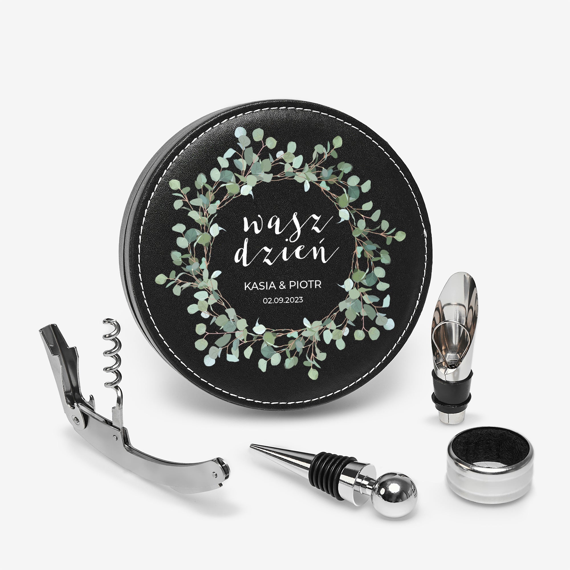 Zestaw do wina na prezent ślubny - elegancki prezent na ślub