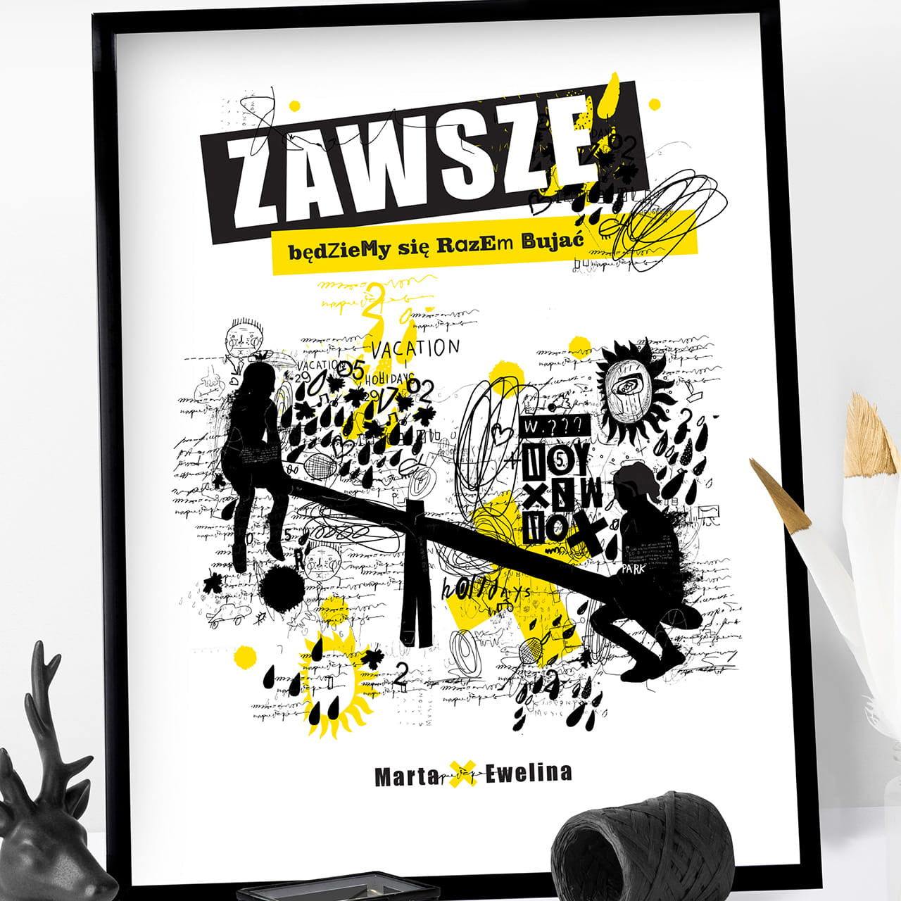 Plakat dla przyjaciółki