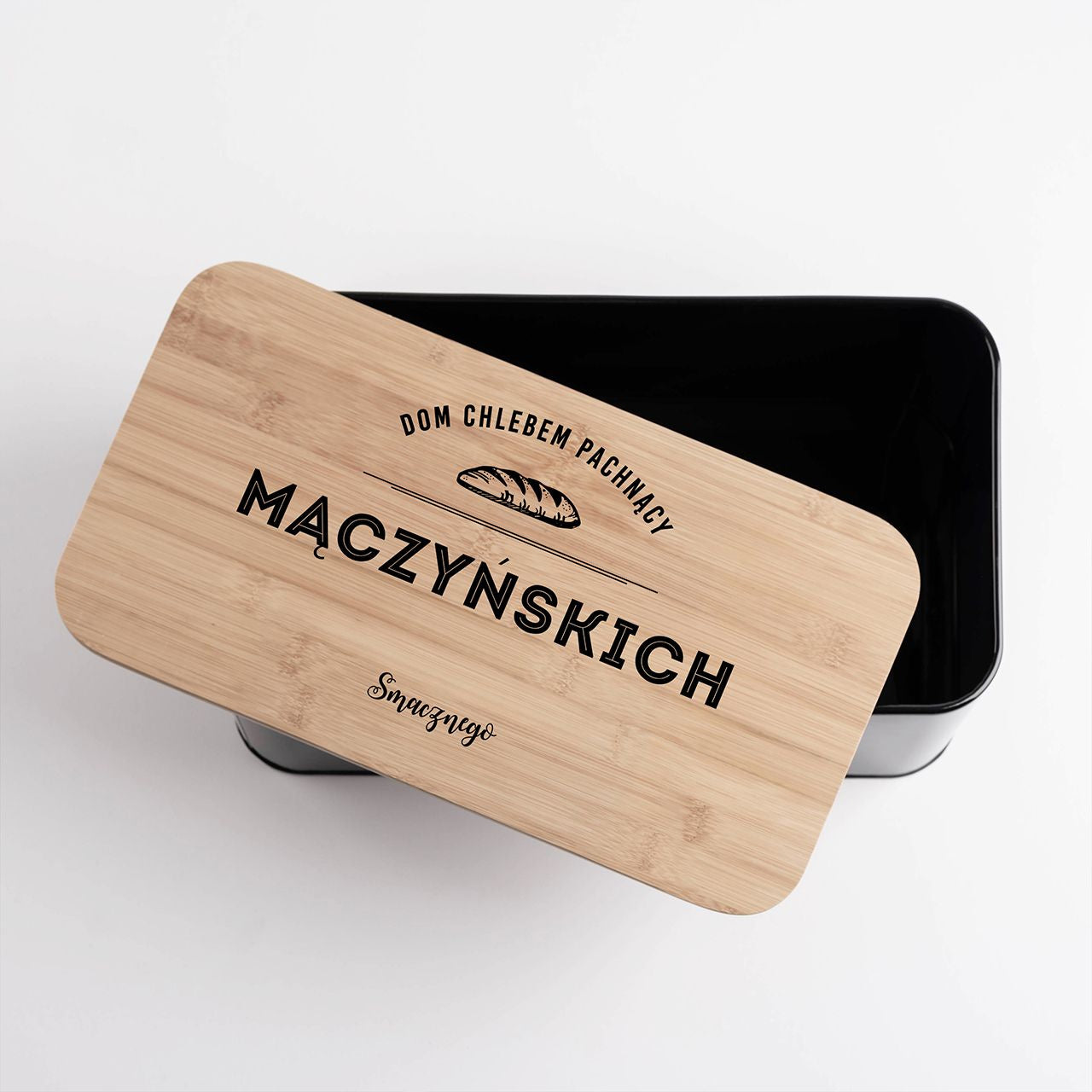 Personalizowany chlebak na prezent dla rodziców pojemnik na chleb pojemnik do chleba chlebak na pieczywo