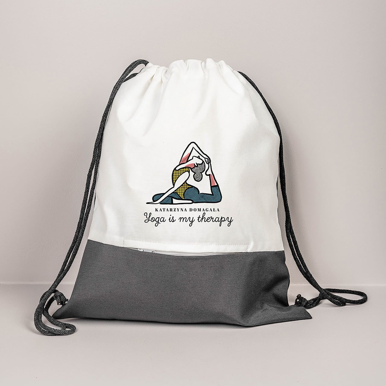 Personalizowany worek - prezent dla joginki prezent dla kobiety worek personalizowany worek z nadrukiem