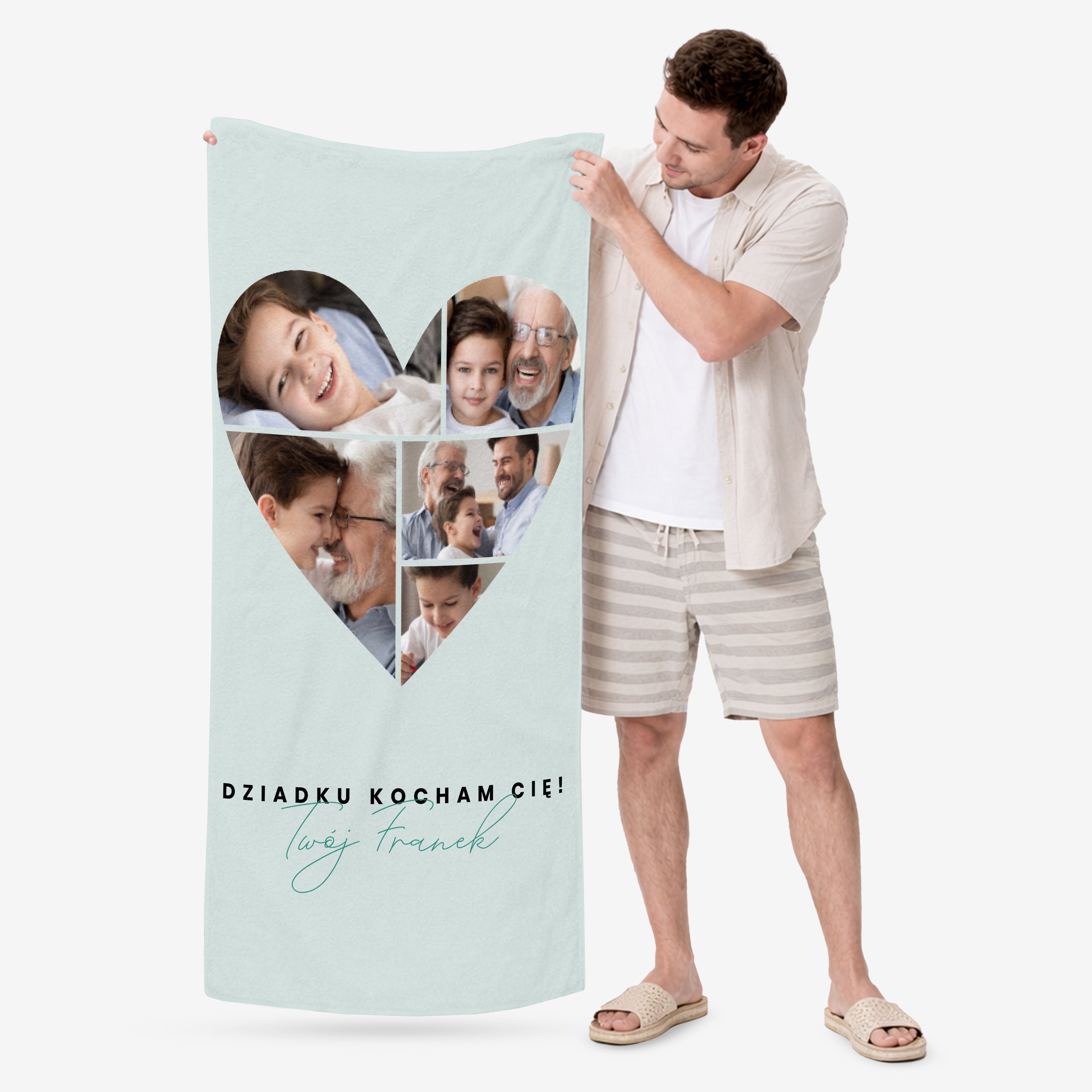 Personalizowany ręcznik na Dzień Dziadka - ręcznik dla dziadka prezent dla dziadka prezent na Dzień Dziadka