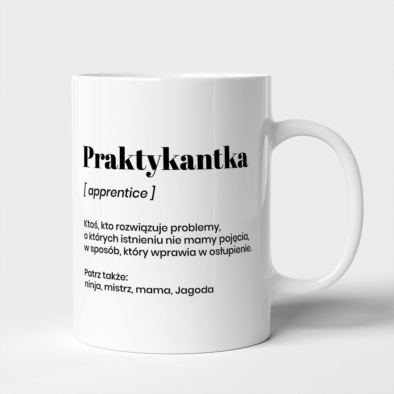 Personalizowany kubek dla praktykantki