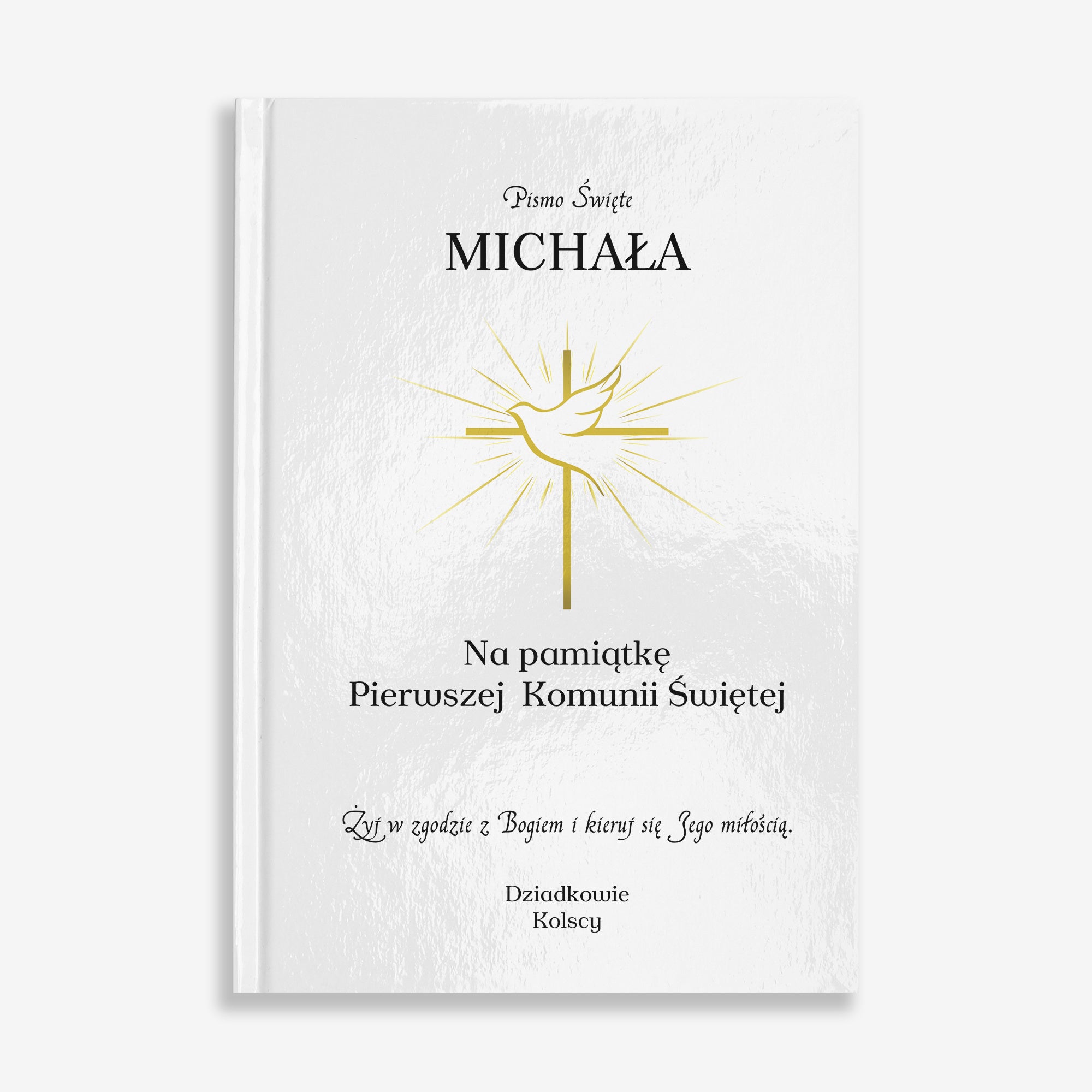Personalizowana biblia na Komunię prezent na Komunię biblia dla dzieci na Komunię