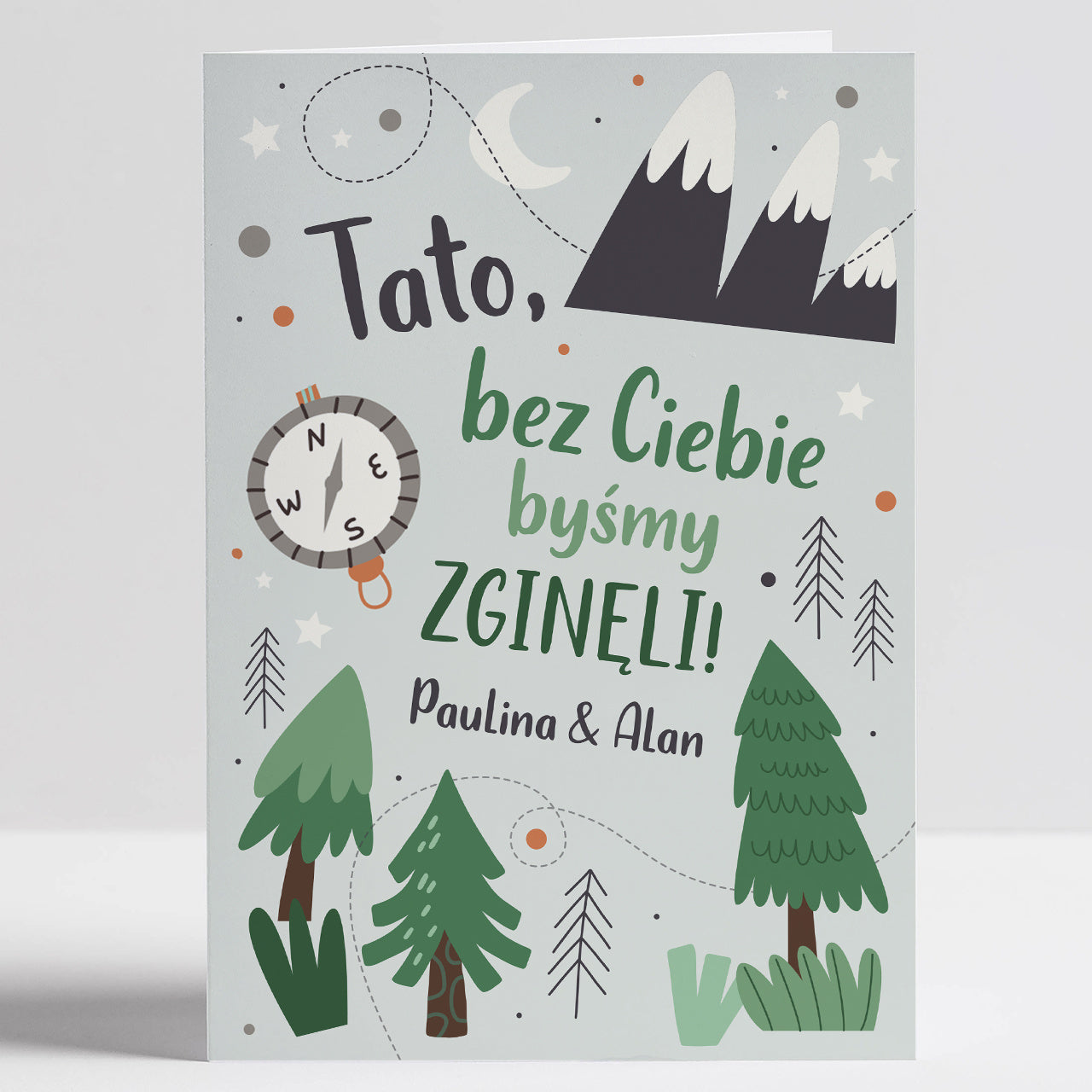 Personalizowana kartka na Dzień Taty z życzeniami