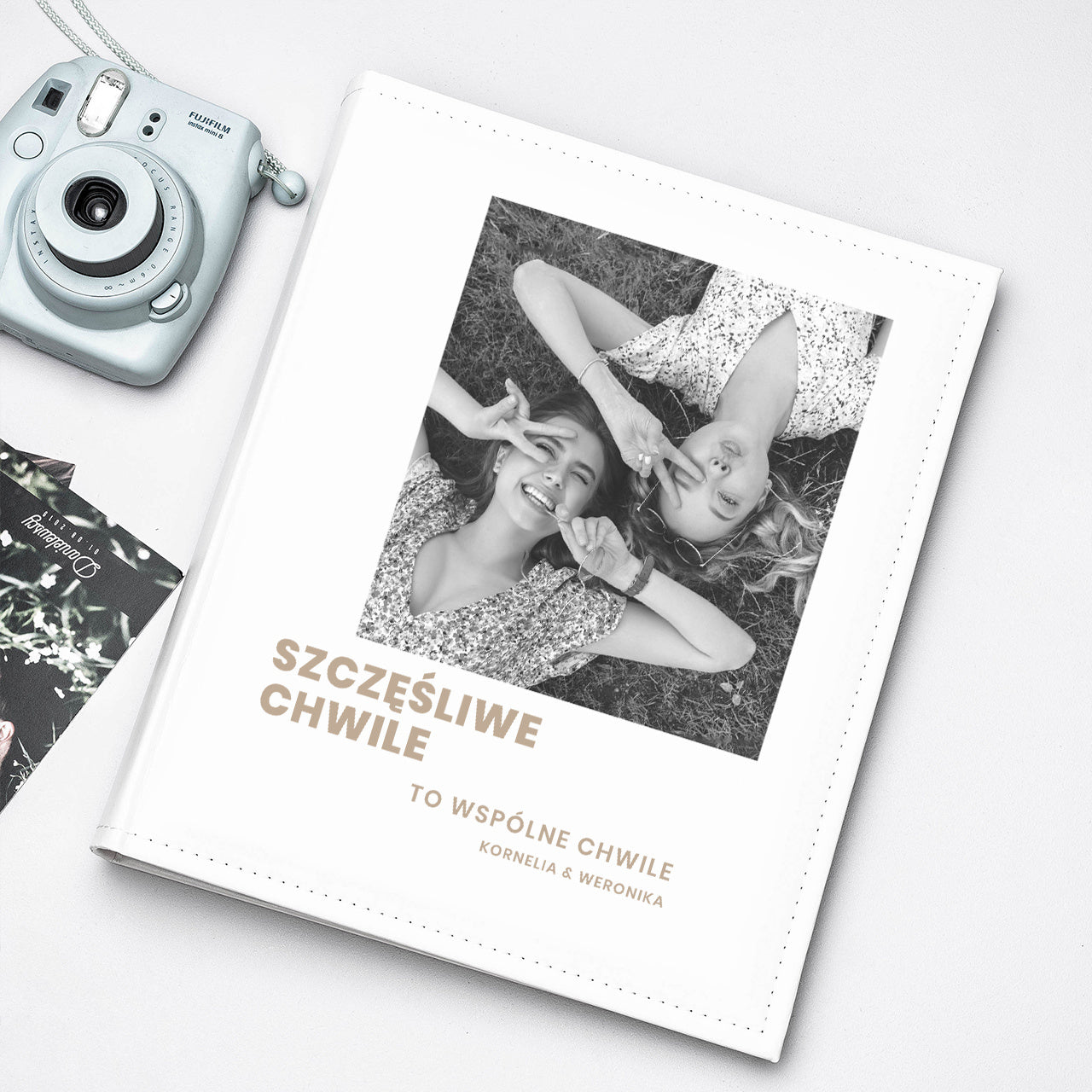 Personalizowany album na zdjęcia - Szczęśliwe Chwile - prezent na najlepszej przyjaciółki prezent dla przyjaciółki