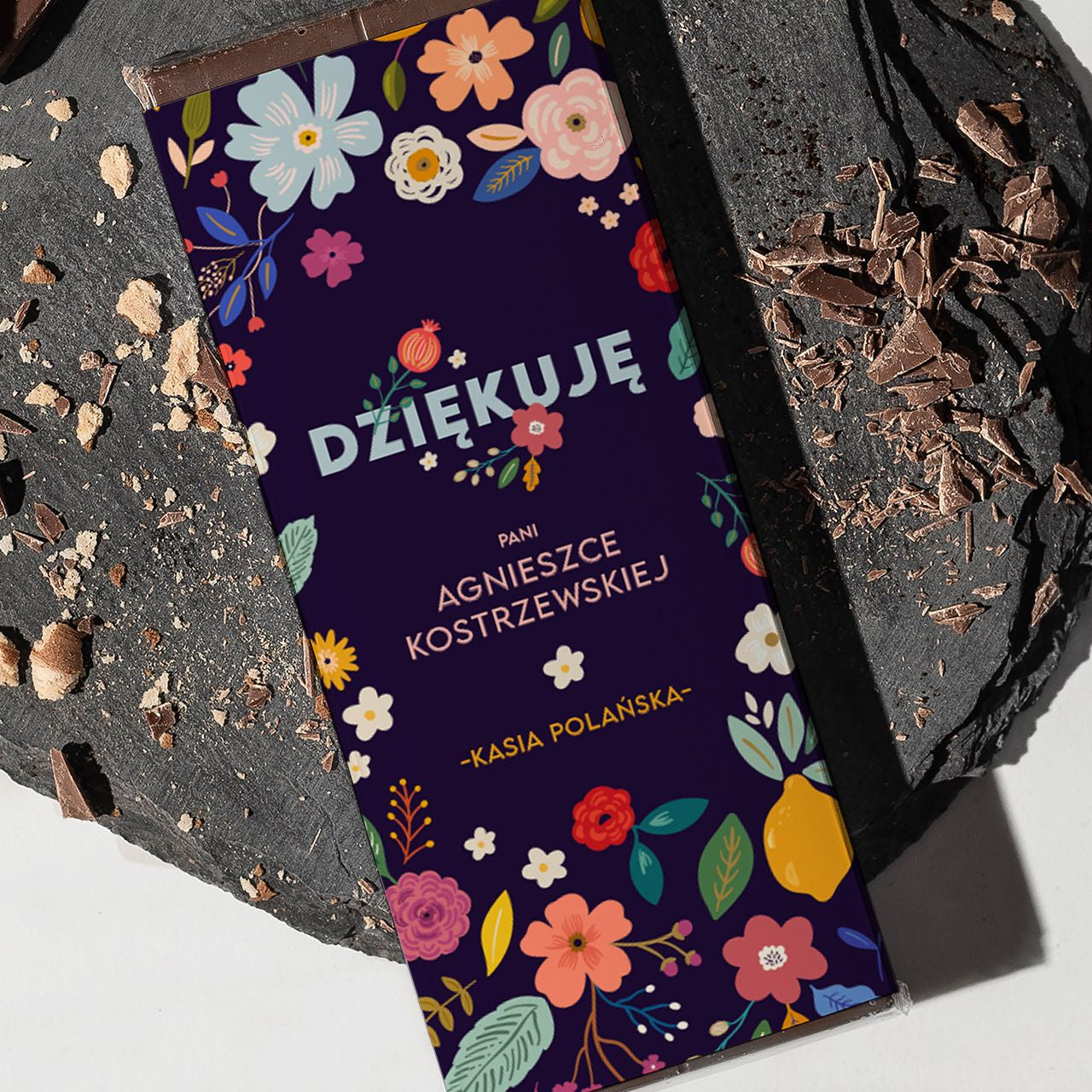 Personalizowana czekolada na podziękowanie