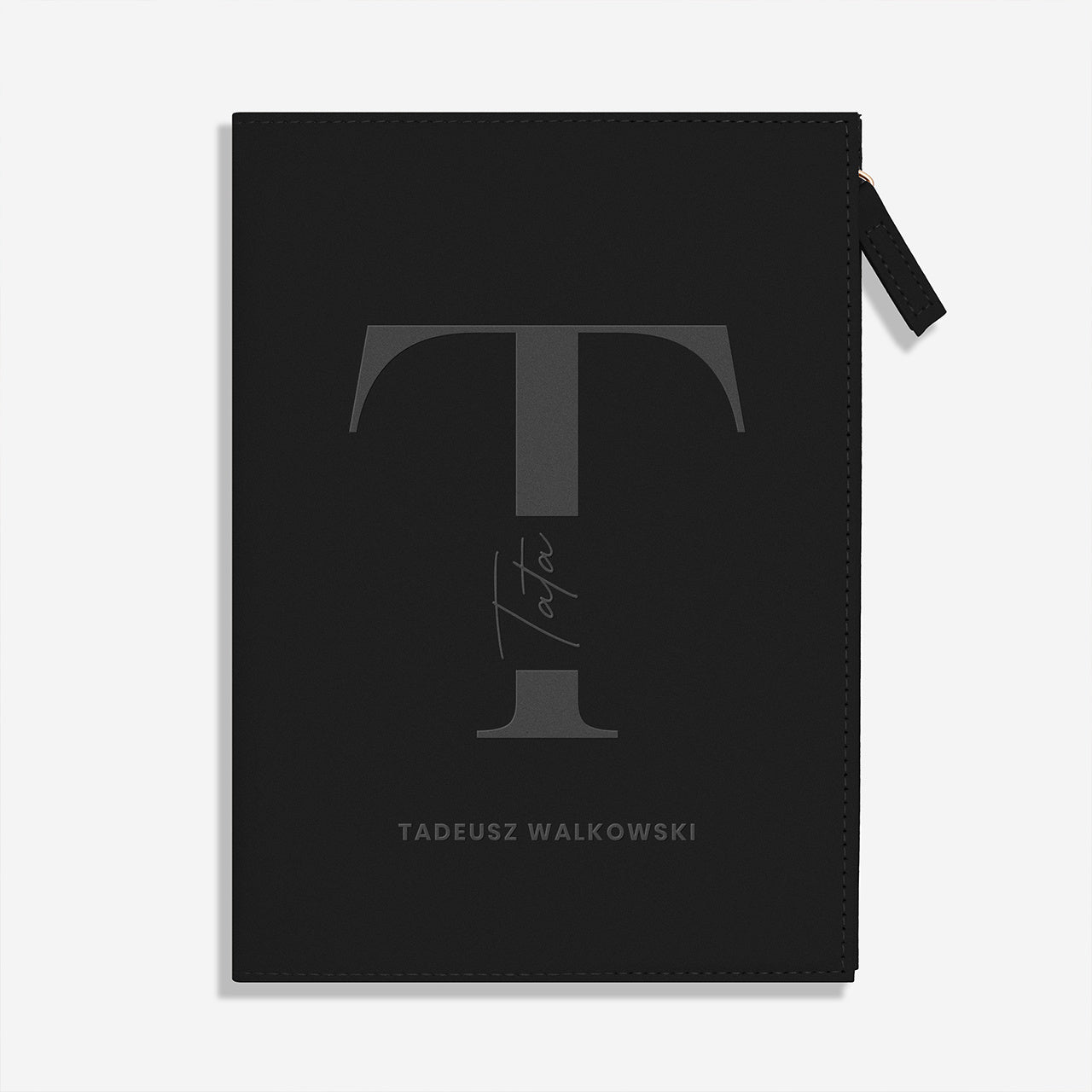 Personalizowany notatnik na zamek PREZENT DLA TATY elegancki prezent dla taty notes z grawerem