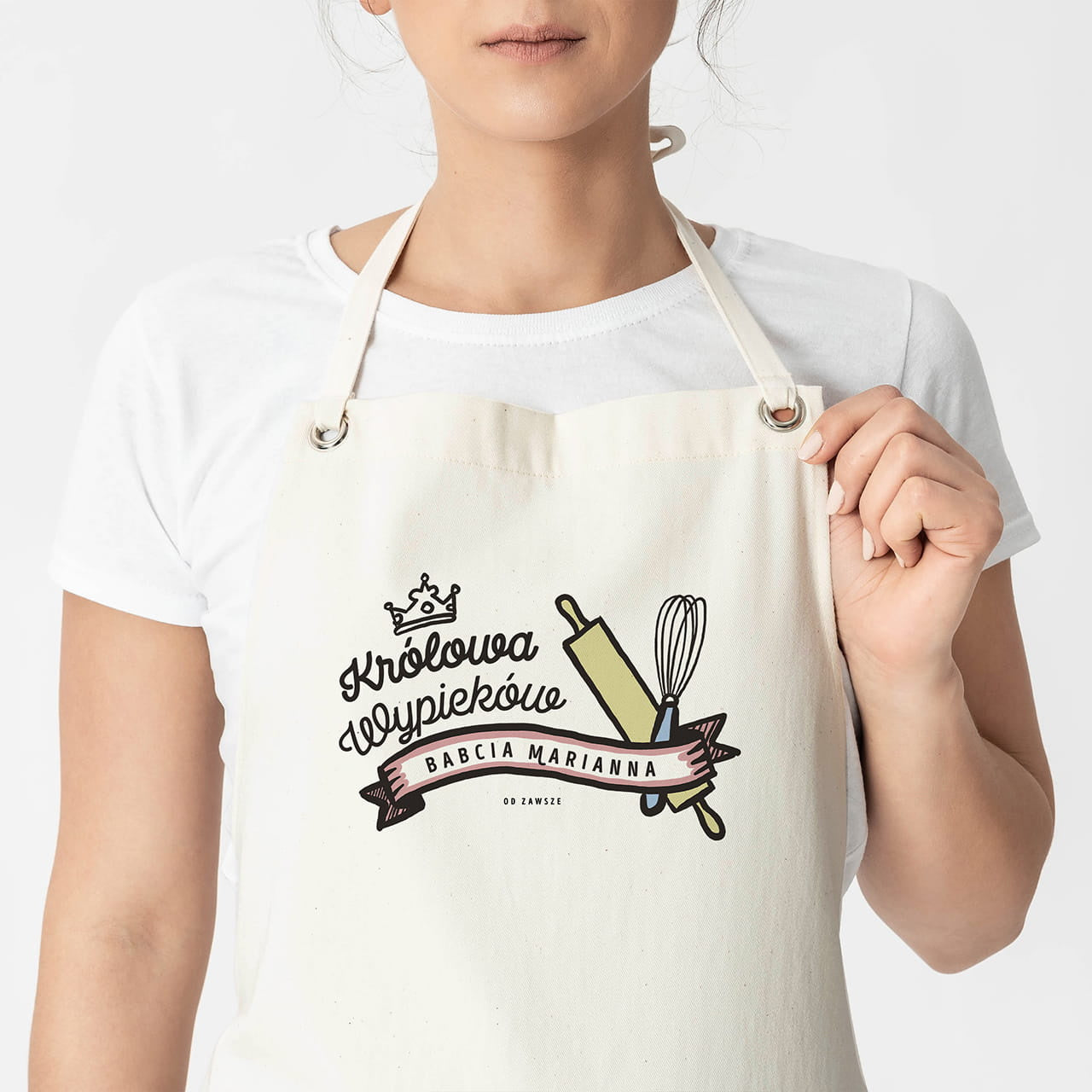 Personalizowany fartuch dla babci na imieniny fartuch dla babci prezent dla babci na imieniny