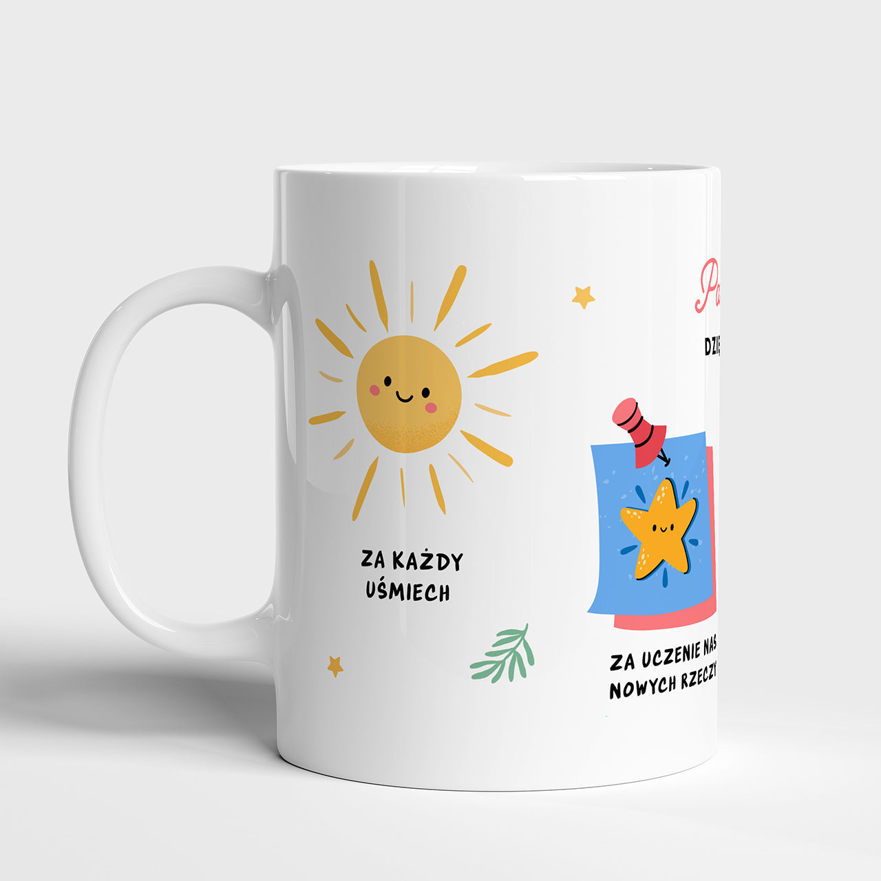 Kubek przedszkolanki - upominek od przedszkolaków kubek dla przedszkolanki prezent dla przedszkolanki