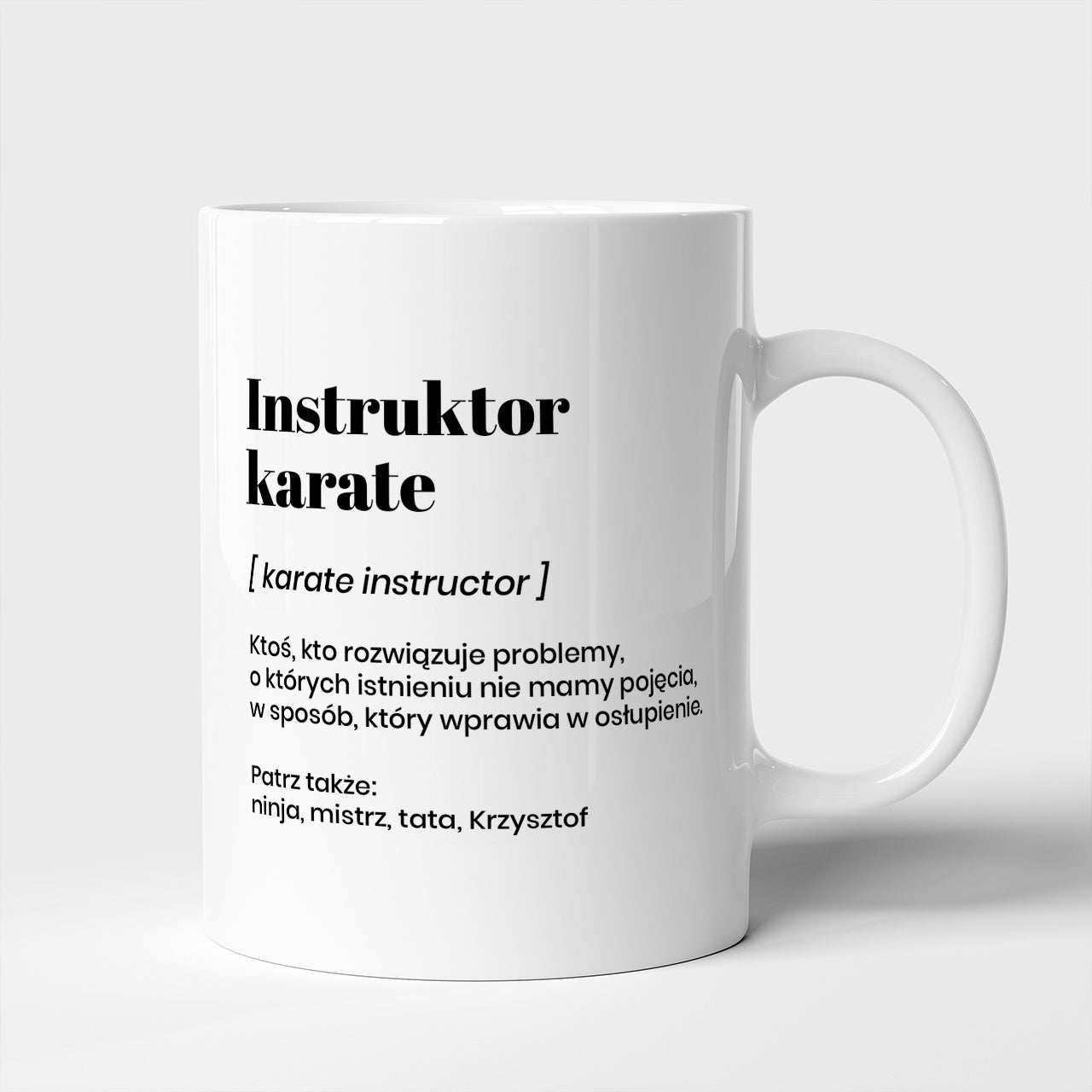 Personalizowany kubek- prezent dla trenera karate