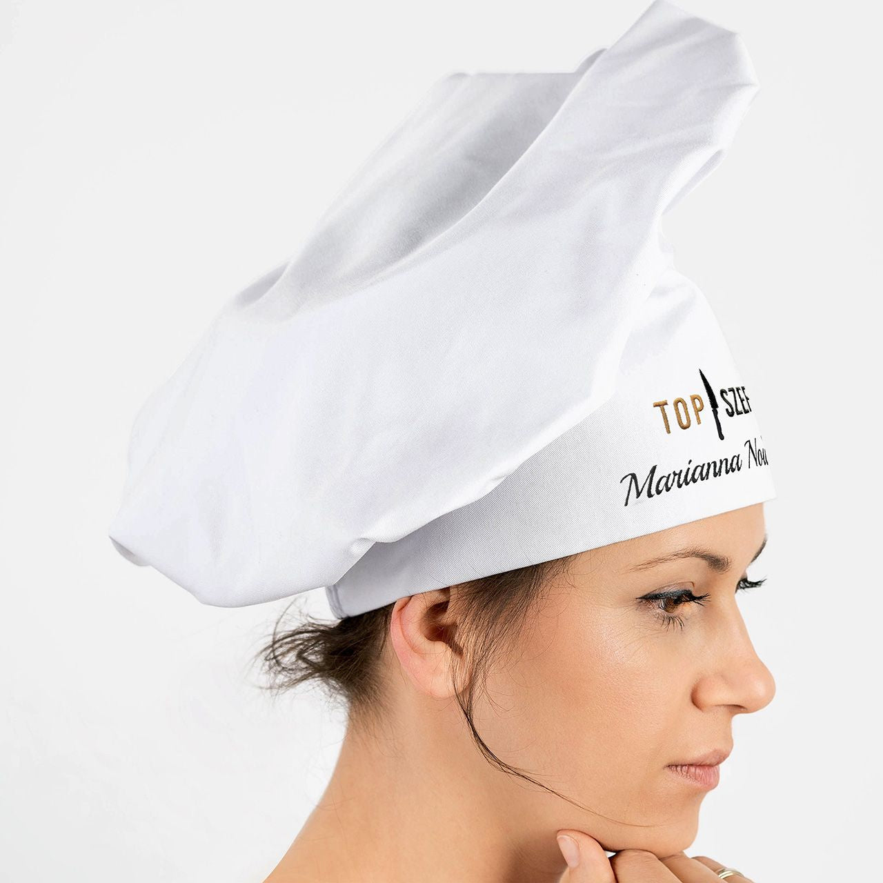 Czapka kucharska dla szefa kuchni - top szef