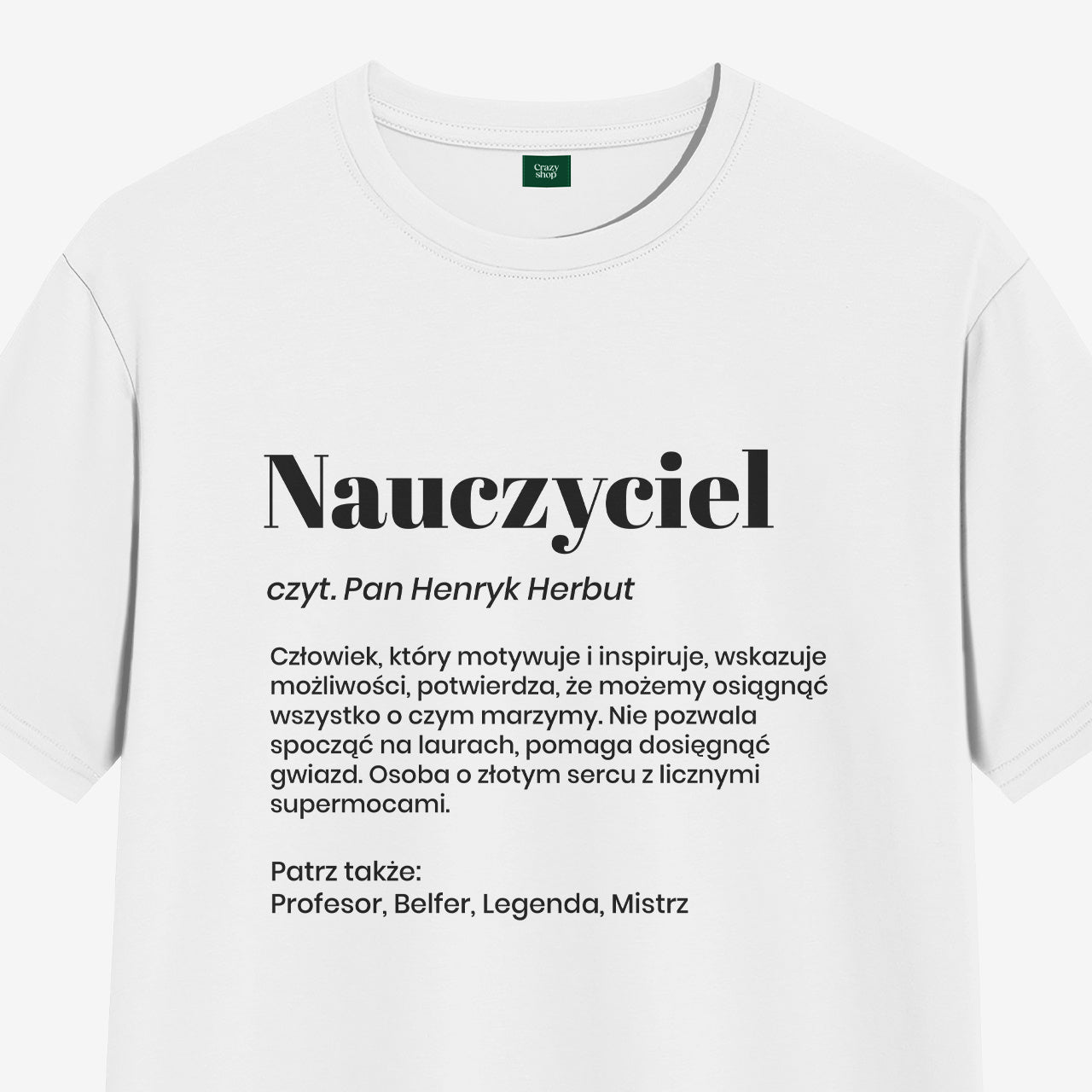Koszulka dla nauczyciela - definicja S