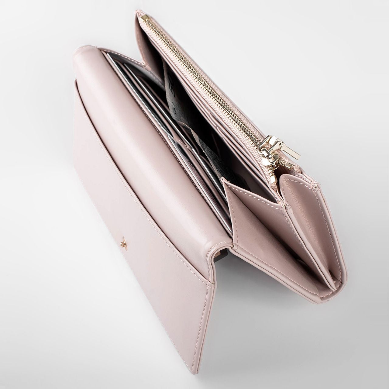 Damski portfel skórzany z własnym napisem - Twój tekst