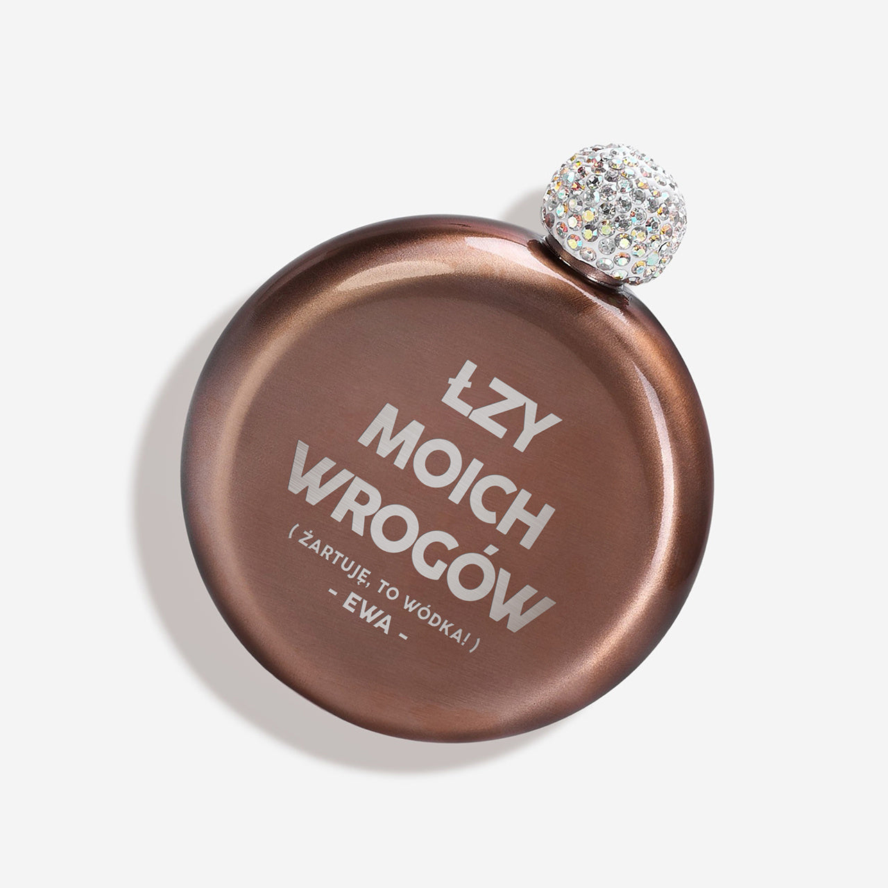 Elegancka piersiówka z grawerem - łzy moich wrogów