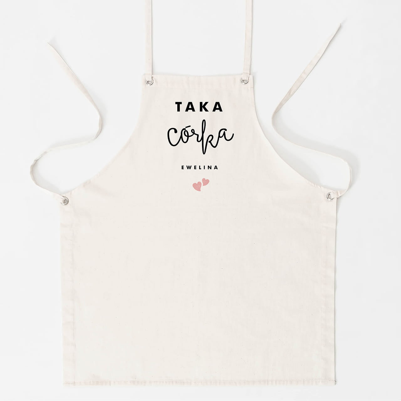 Komplet fartuchów dla mamy i córki z personalizacją fartuchy personalizowane prezent dla mamy i córki