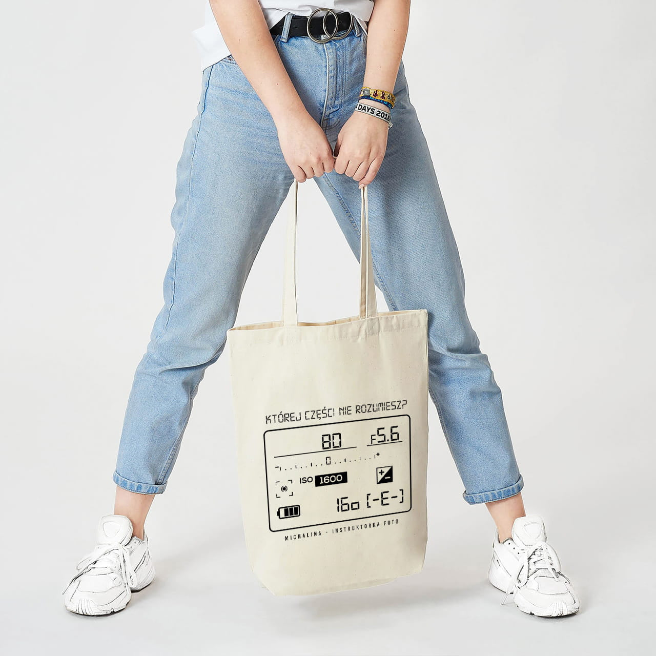 Bawełniana torba z nadrukiem dla fotografa prezent dla fotografa gadżet dla fotografa personalizowana torba