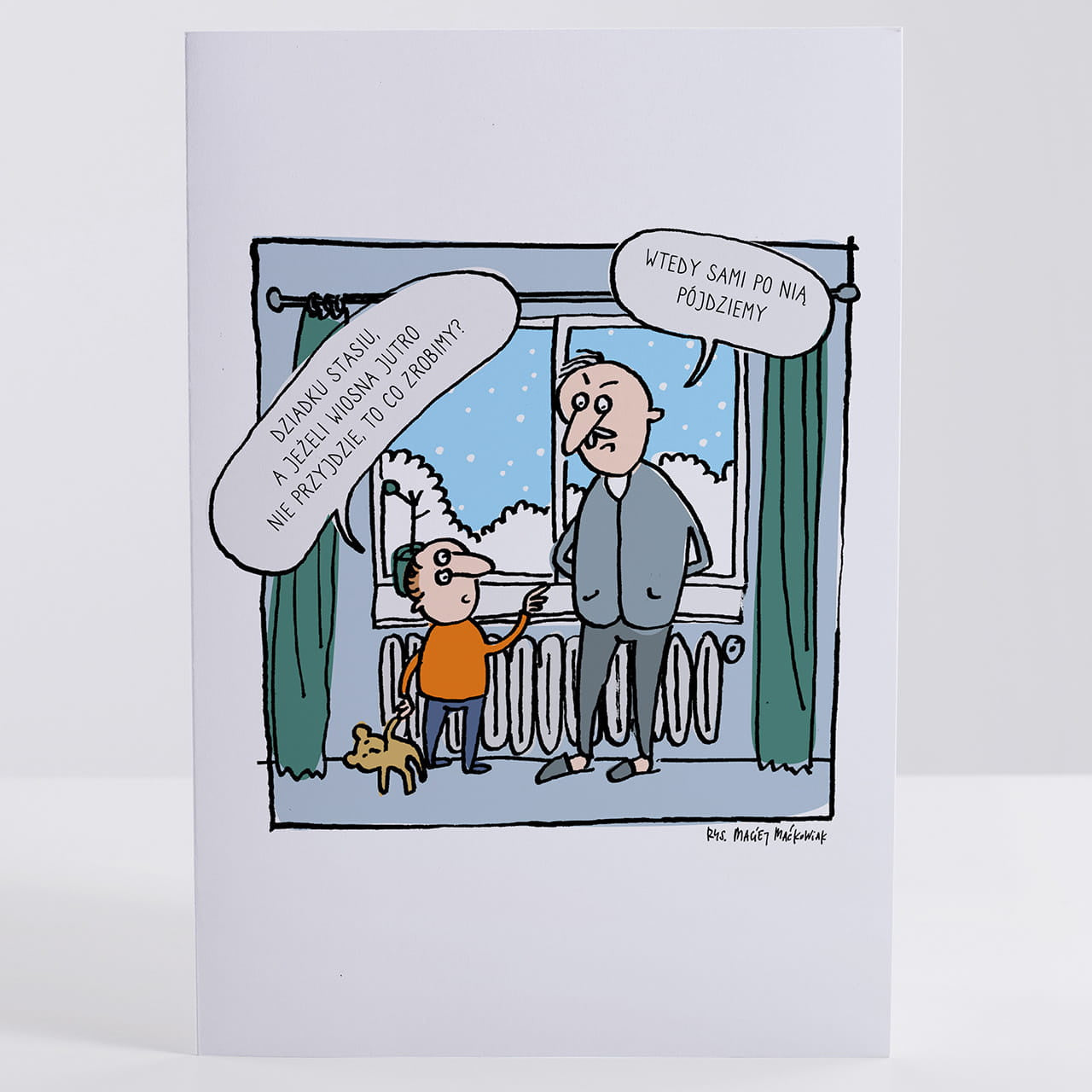 Śmieszna kartka na Dzień Dziadka - Zaradność