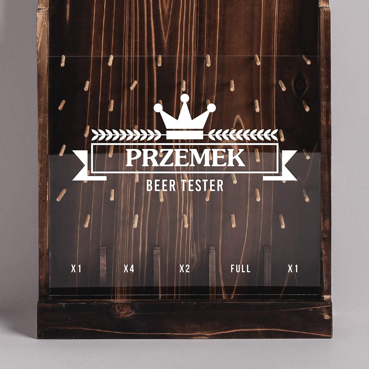 Otwieracz grawerowany do piwa z pojemnikiem - beer tester