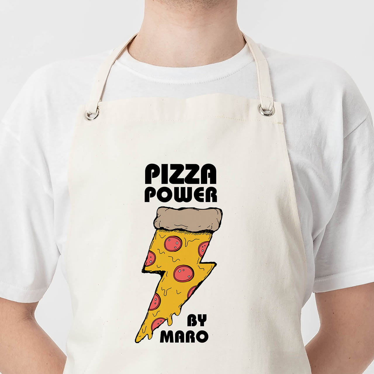 Fartuch z nadrukiem dla pizzermana