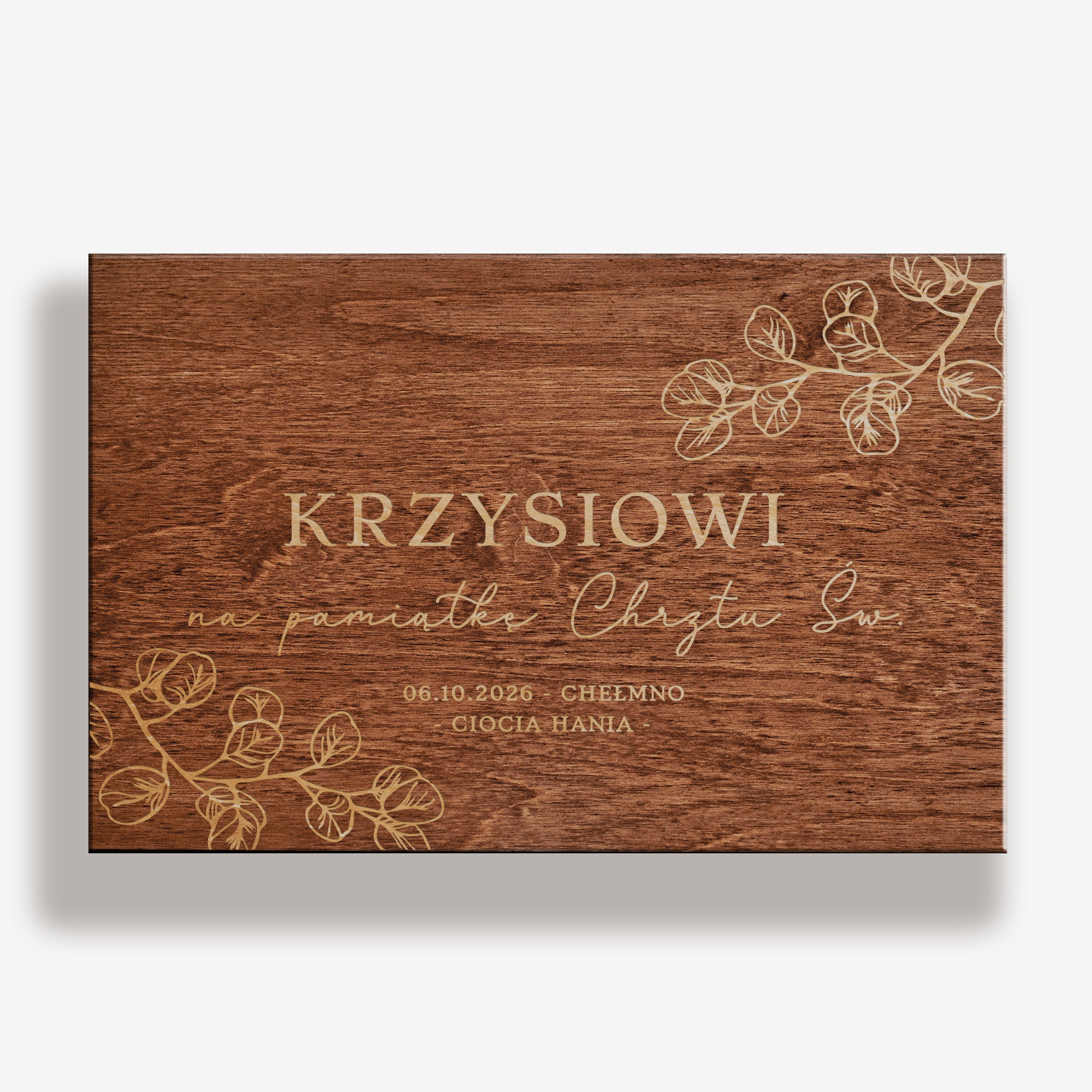 Skrzynka wspomnień - prezent z okazji Chrztu Świętego pudełko na chrzest pamiątka chrztu świętego