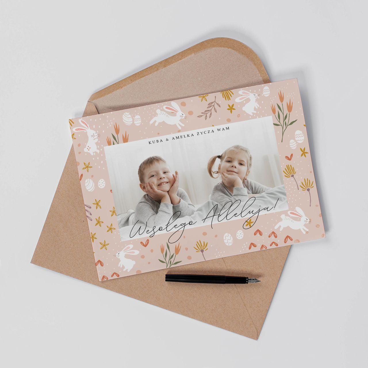 Personalizowana kartka wielkanocna A4 - Wesołego Alleluja