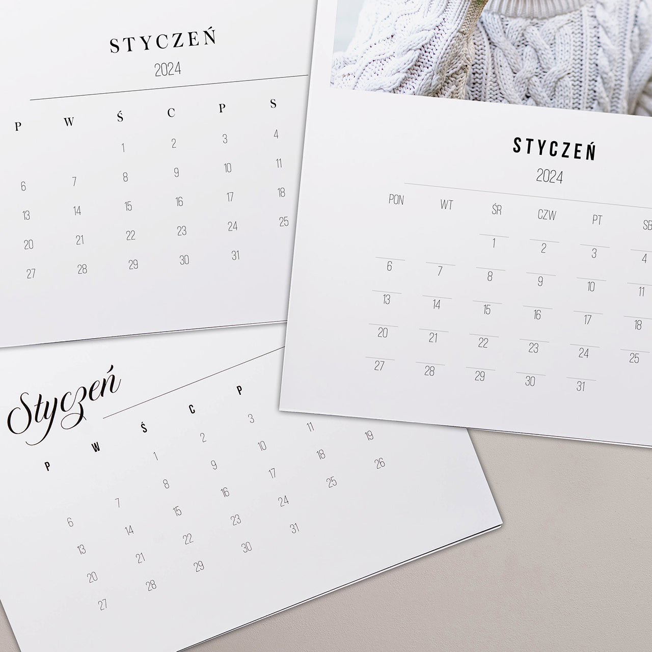 Kalendarz personalizowany wiszący - prezent na Dzień Babci i Dziadka