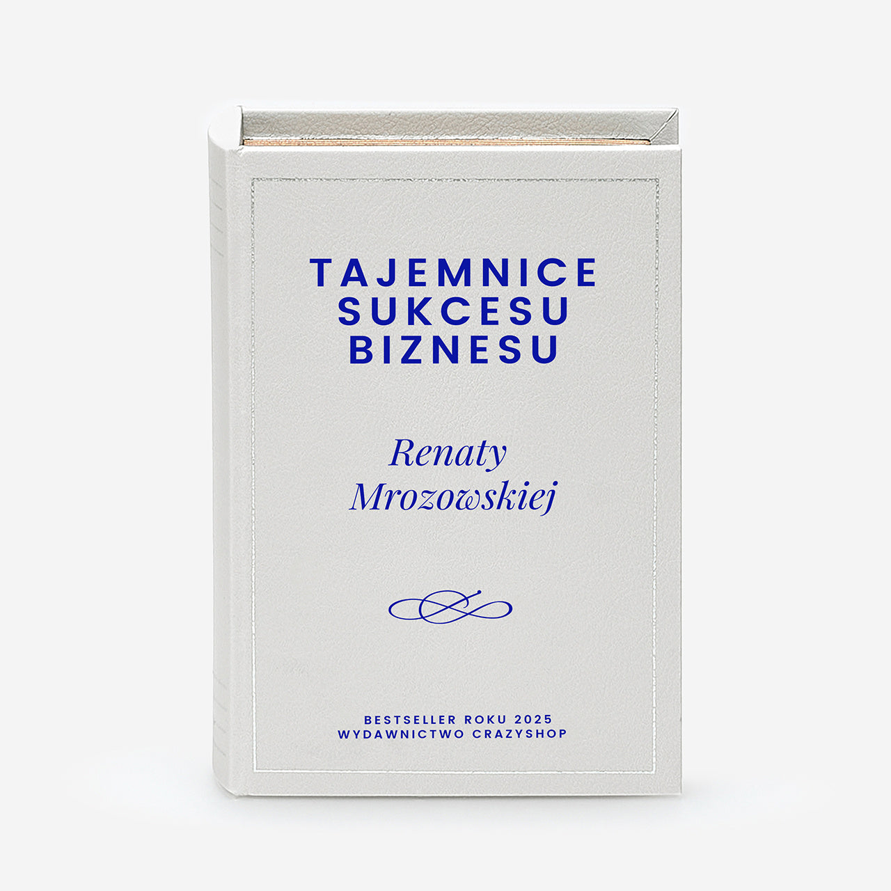 Personalizowane pudełko w kształcie książki dla szefowej
