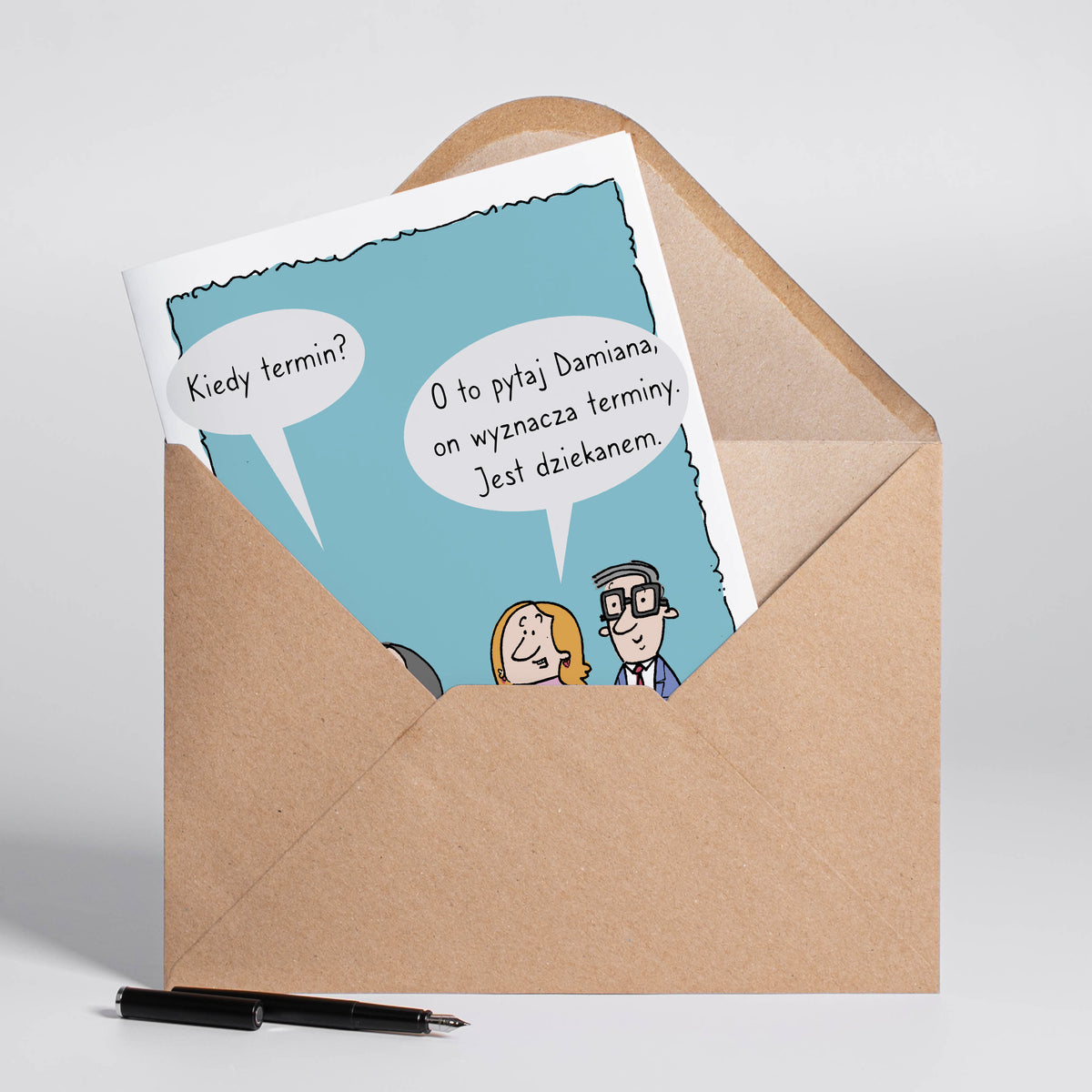 Personalizowana kartka a4 - prezent dla dziekana