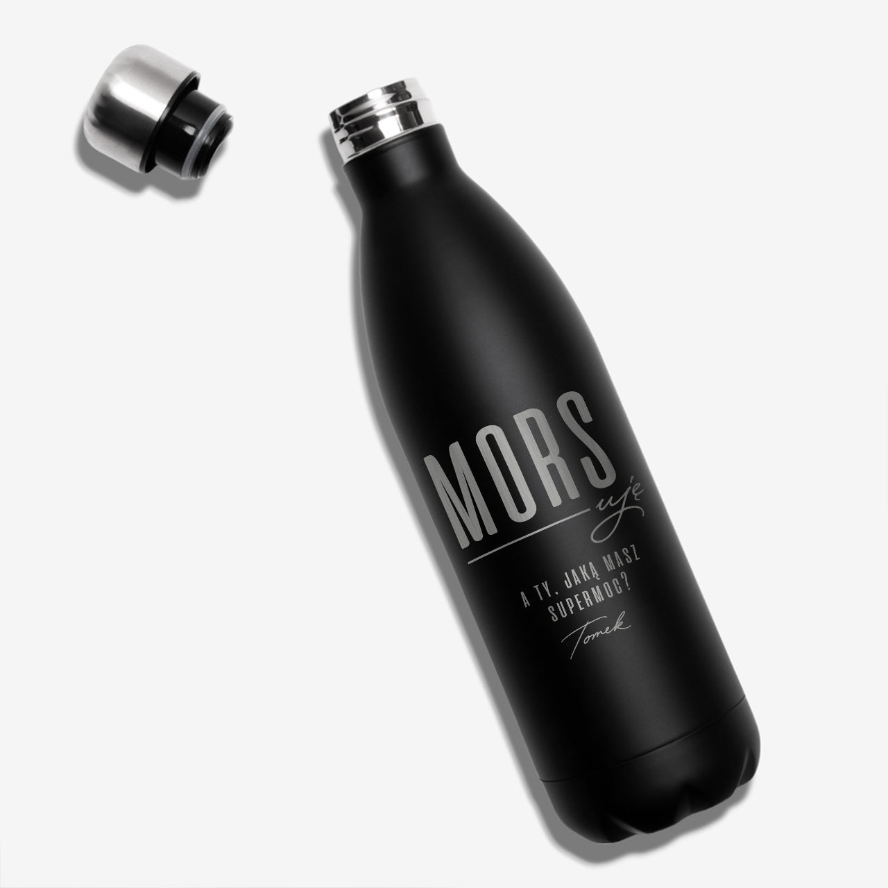 Personalizowany termos dla morsa termos metalowy termos z grawerem termos na prezent prezent dla morsa