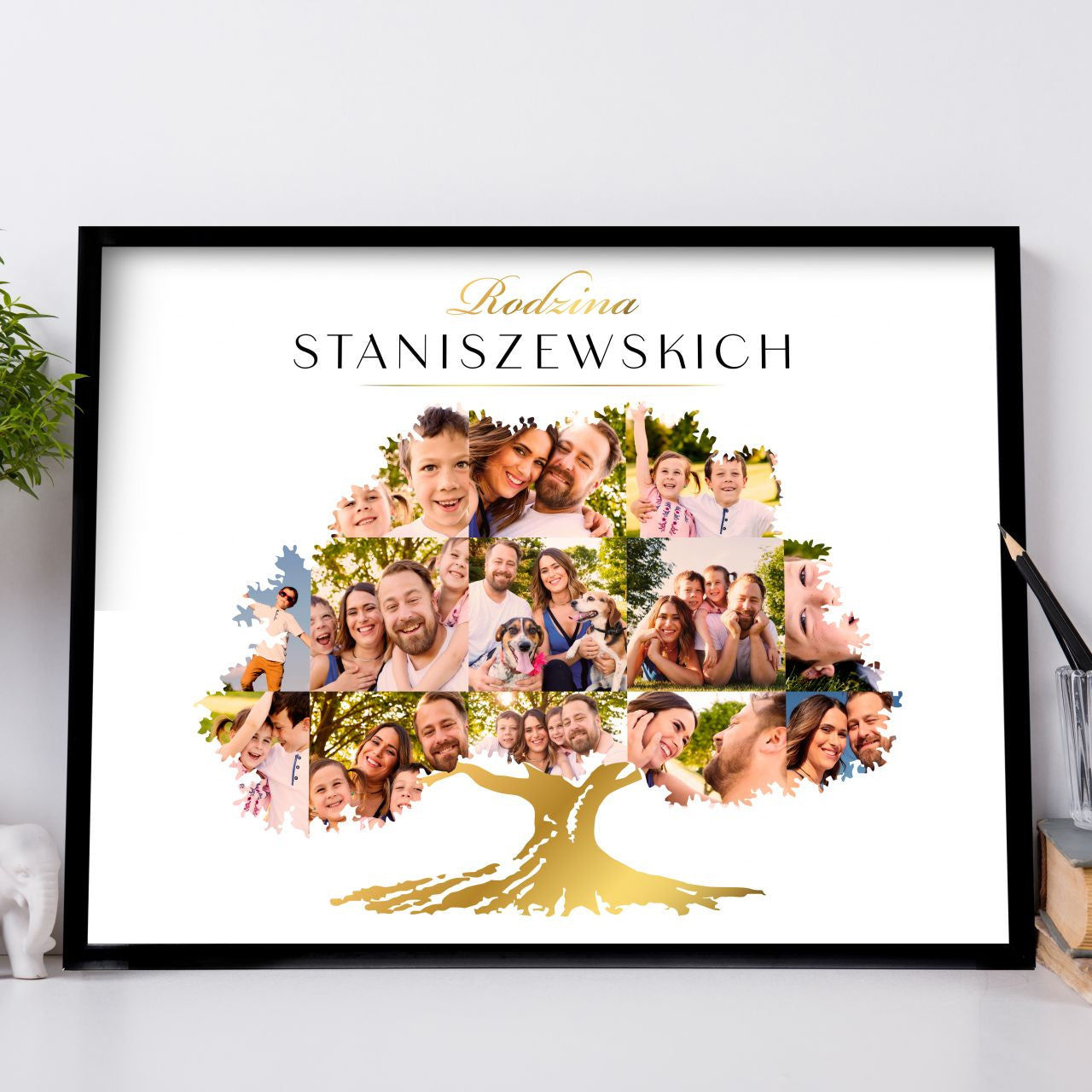 Plakat na prezent - drzewo genealogiczne