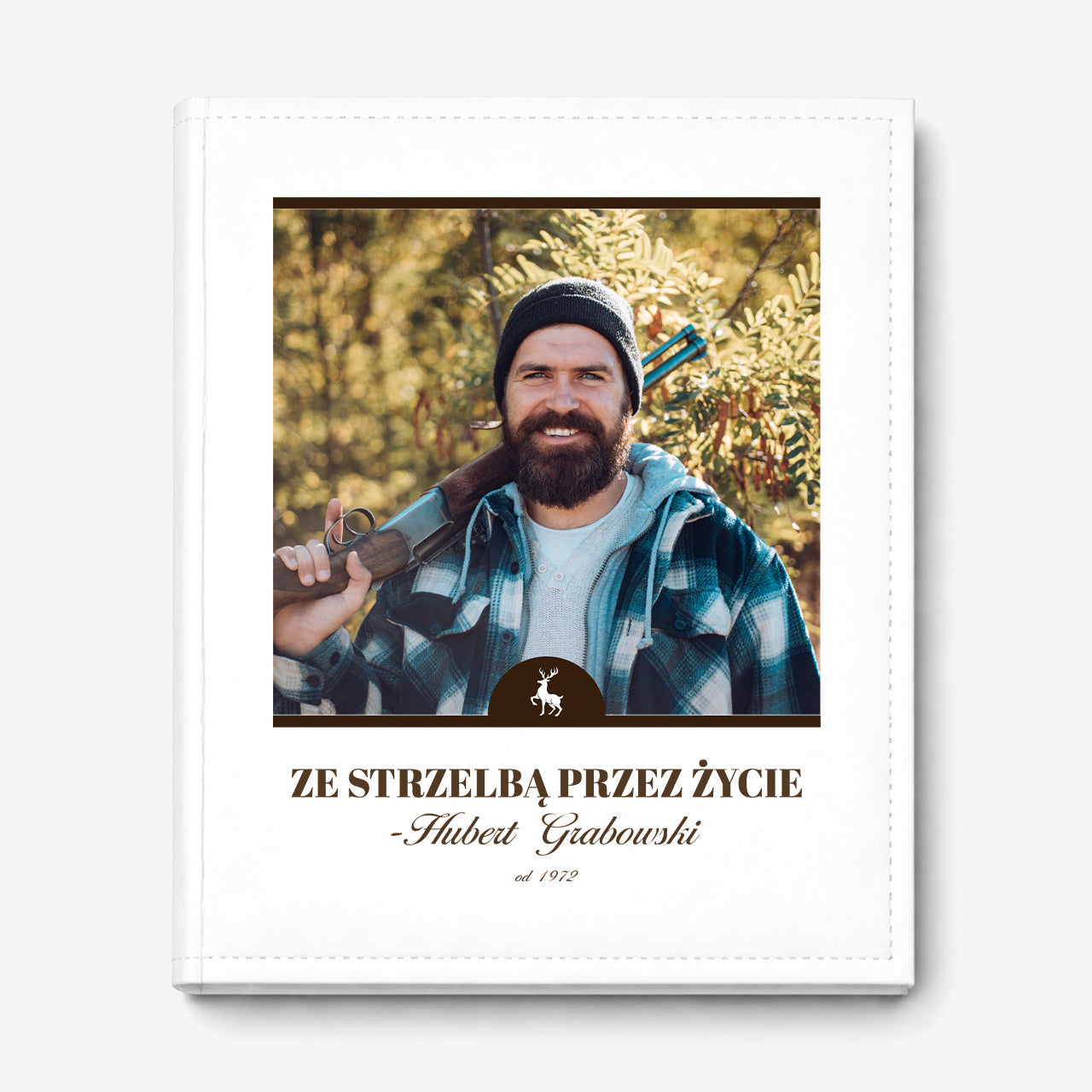 Album na zdjęcia dla myśliwego prezent dla myśliwego personalizowany album album do zdjęć album do wklejania zdjęć