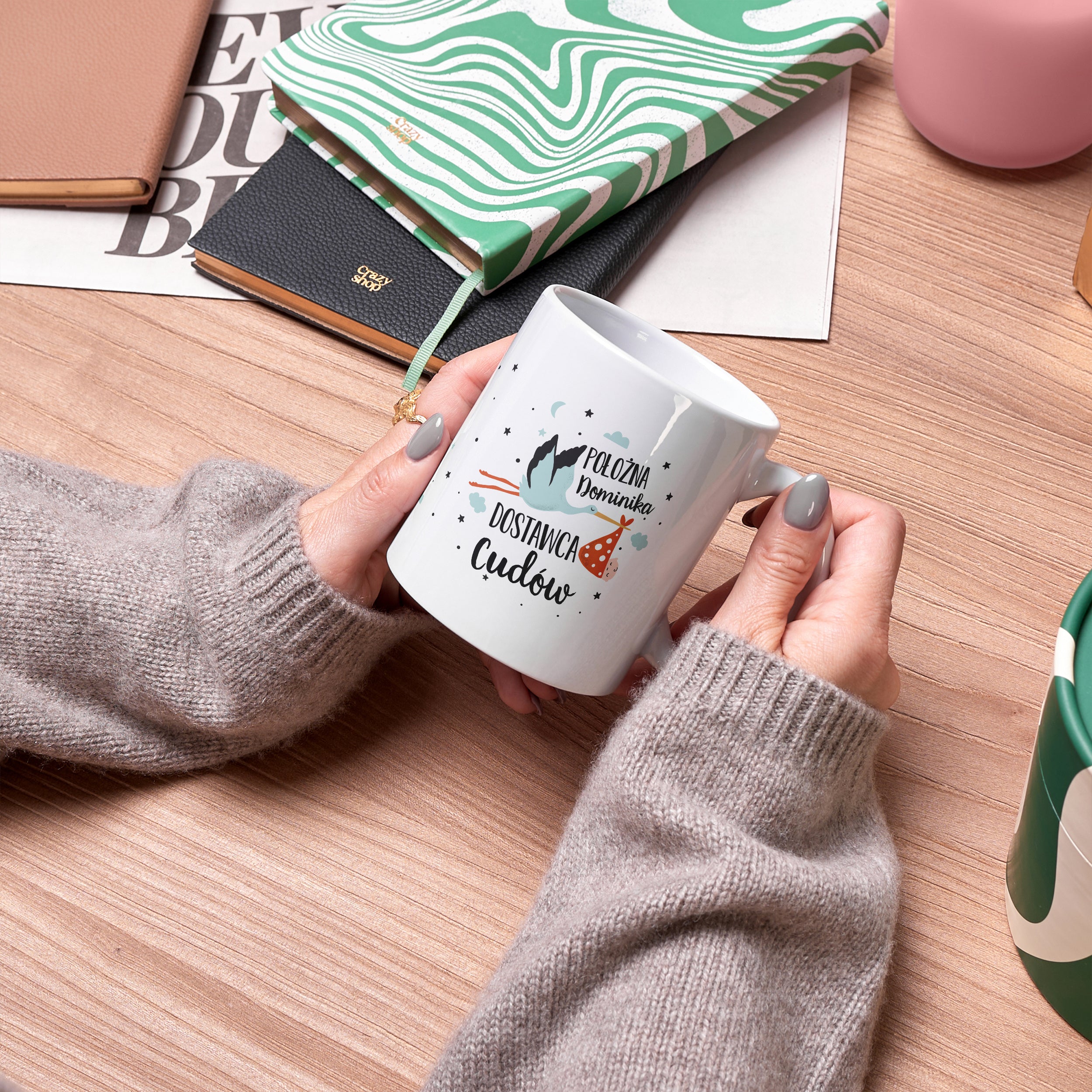 Kubek dla położnej personalizowany kubek prezent dla położnej podziękowanie dla położnej