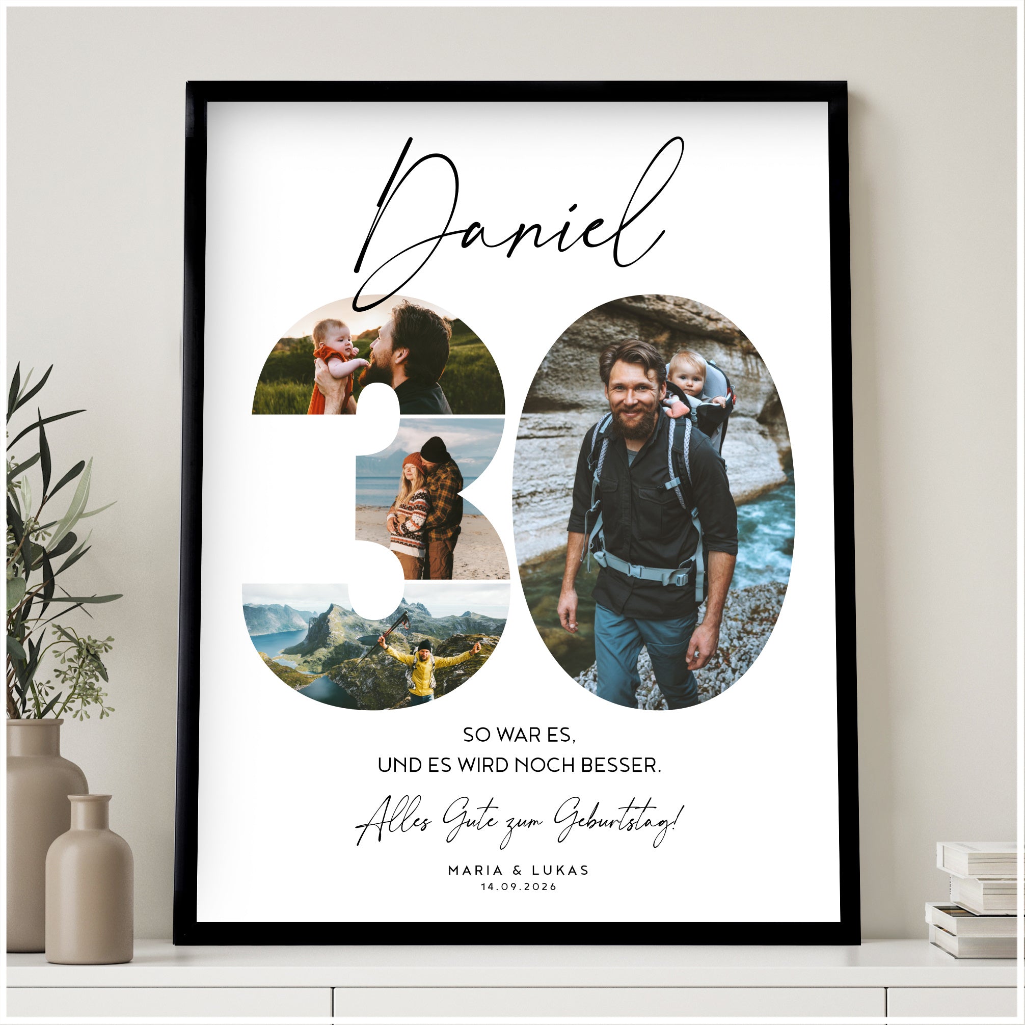 Personalisiertes POSTER ZUM 30. GEBURTSTAG