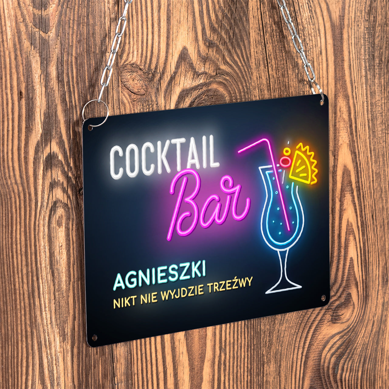 Personalizowana tabliczka dla barmana
