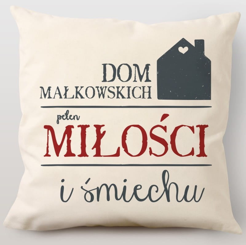 Poduszka na prezent dla nowożeńców