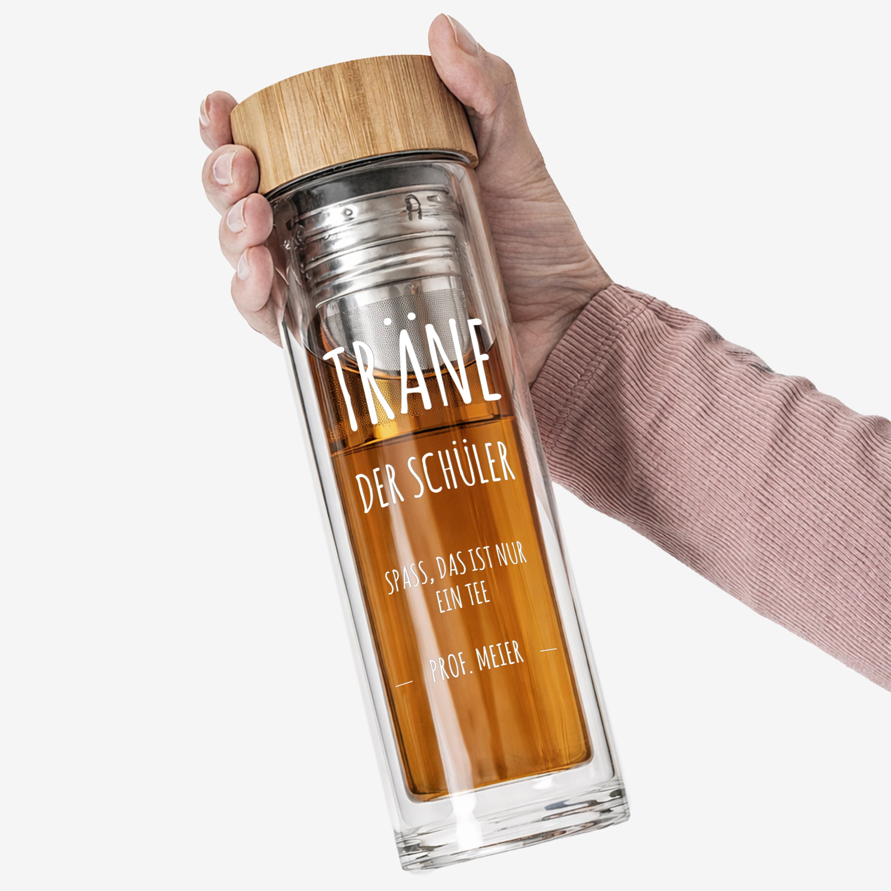Trinkflasche für Lehrer mit lustigem Aufdruck - Träne der Schüler