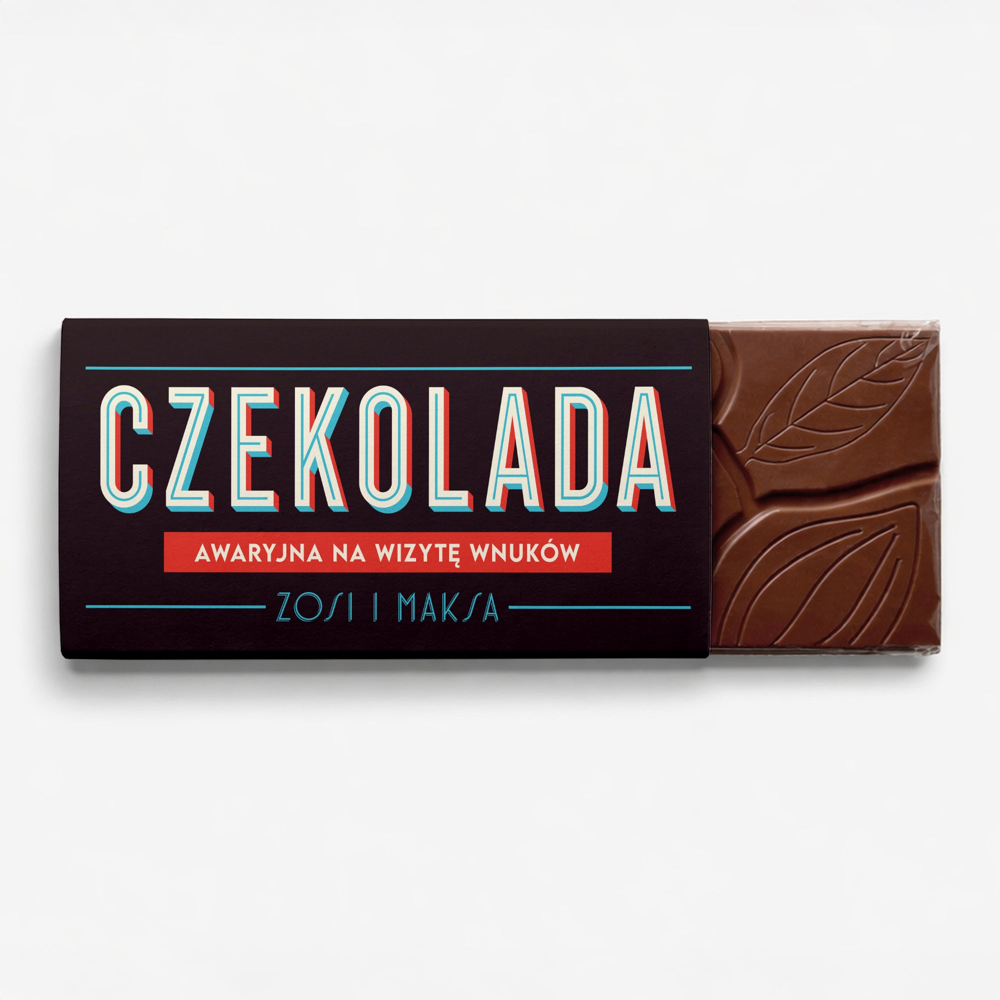 Śmieszny upominek na Dzień Babci i Dziadka - czekolada awaryjna
