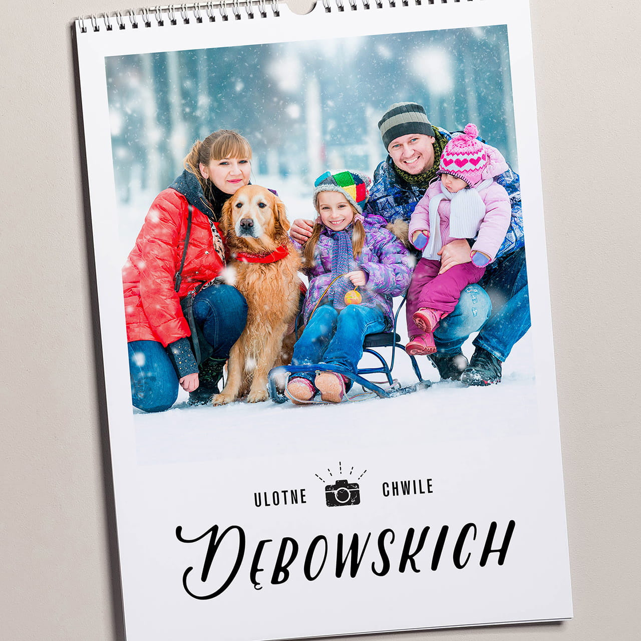 kalendarz na prezent kalendarz rodzinny kalendarz całoroczny prezent dla rodziców dziadków