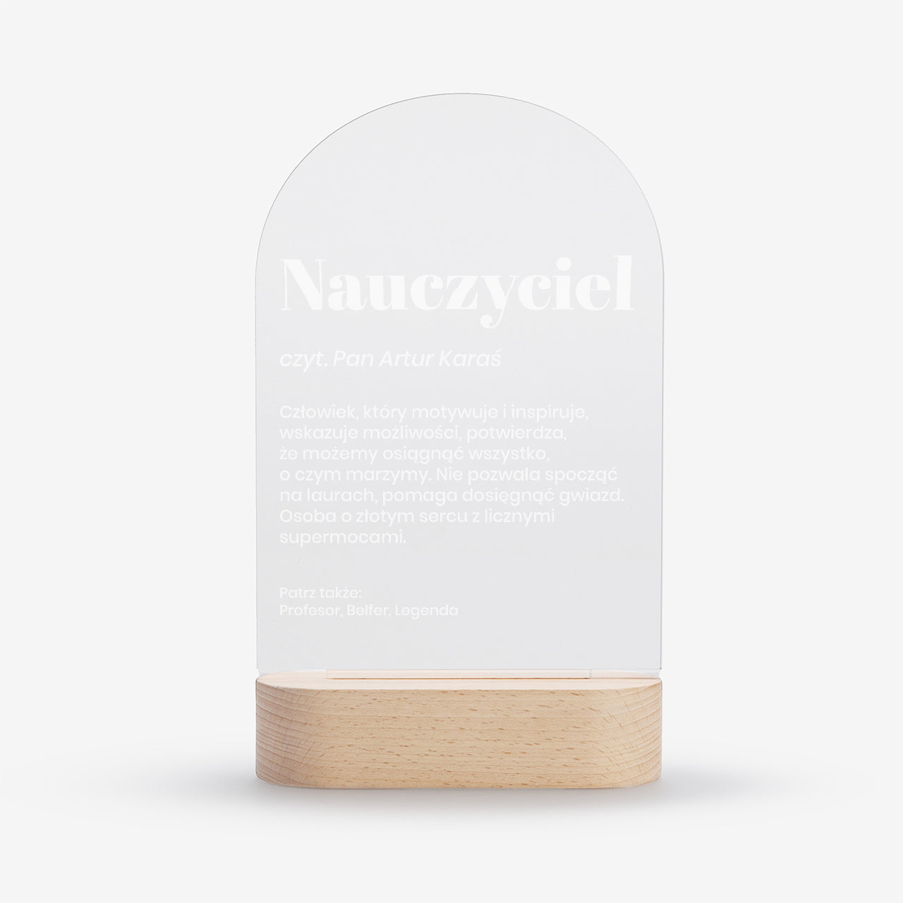 Statuetka led dla nauczyciela - Definicja