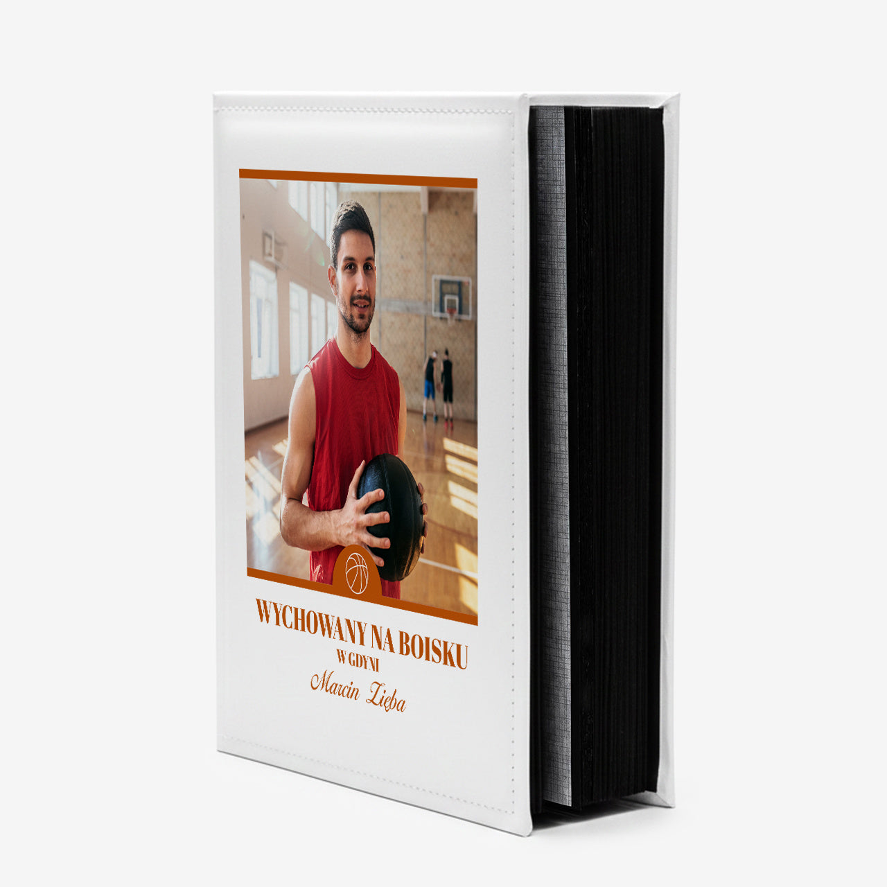 Personalizowany album dla koszykarza album na zdjęcia prezent dla koszykarza album personalizowany