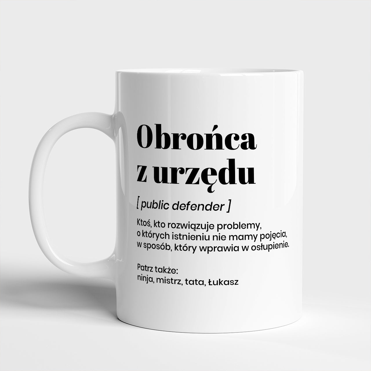 Kubek adwokata - prezent dla obrońcy z urzędu