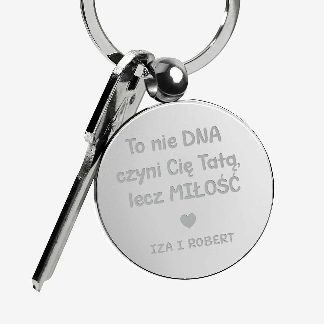 Brelok z grawerem na prezent dla ojczyma