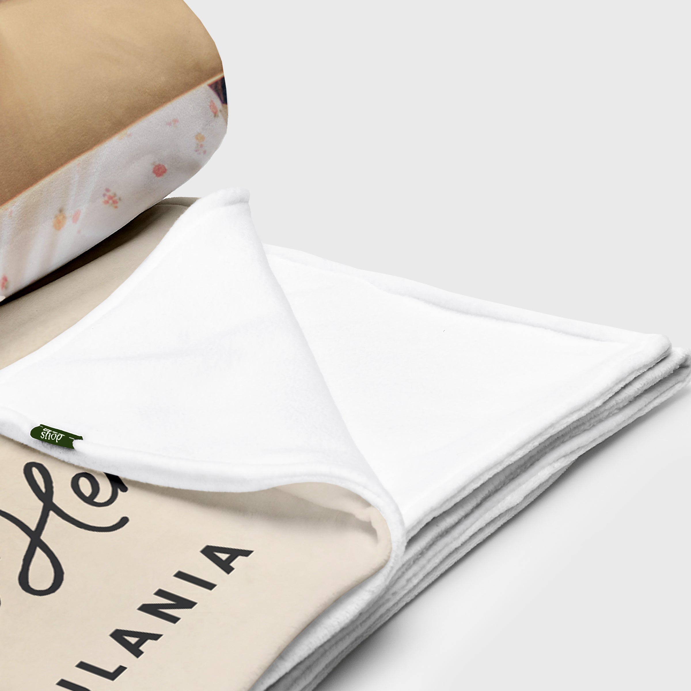 Personalizowany koc ze zdjęciem - prezent od wnuków dla dziadków fotokoc na Dzień Babci i Dziadka koc ze zdjęciem