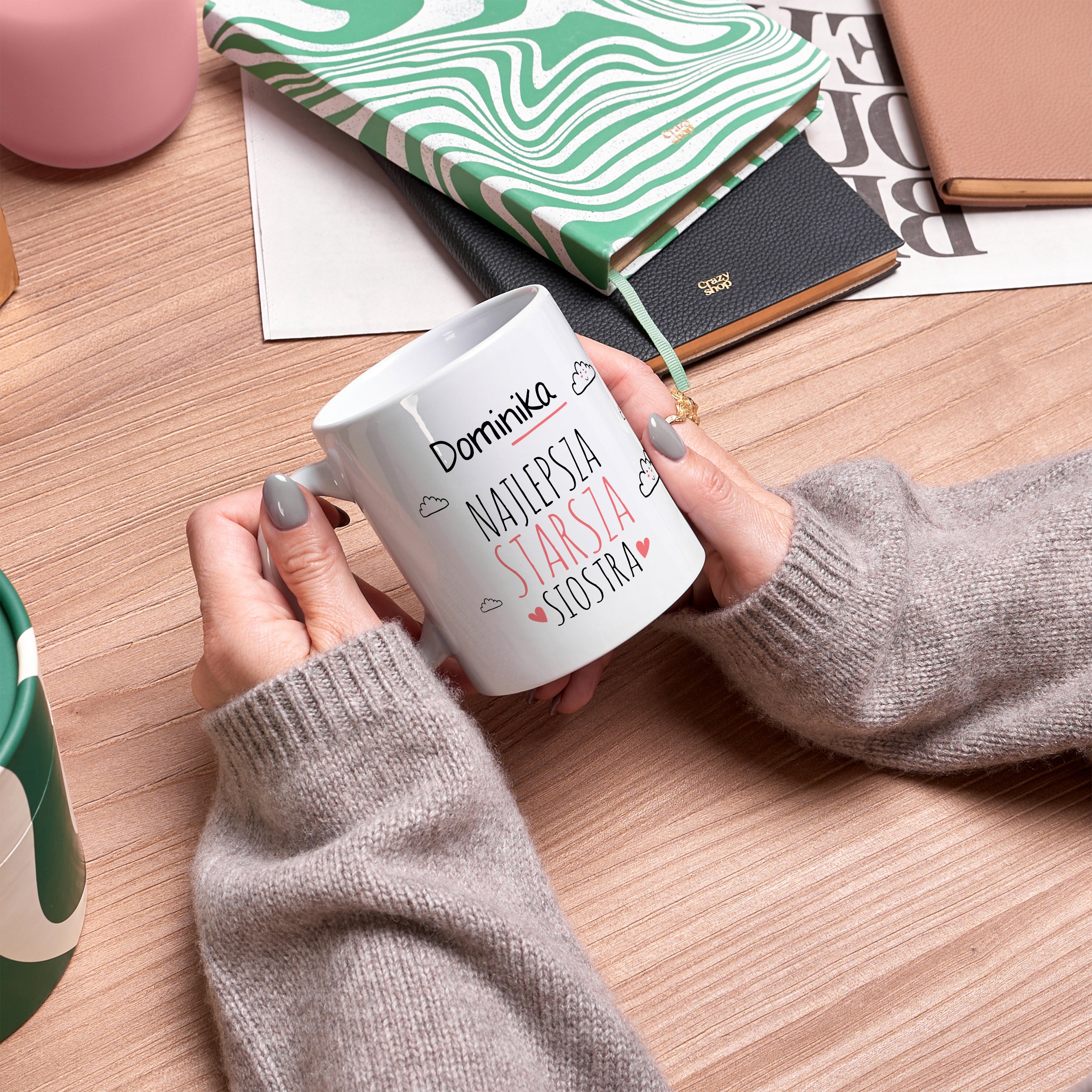 Personalizowany kubek - Najlepsza - upominek dla siostry