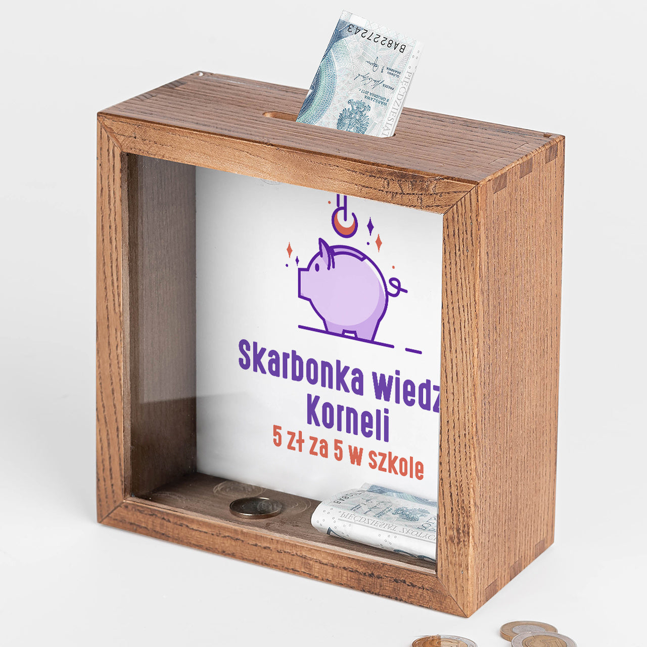Śmieszna skarbonka dla dziecka